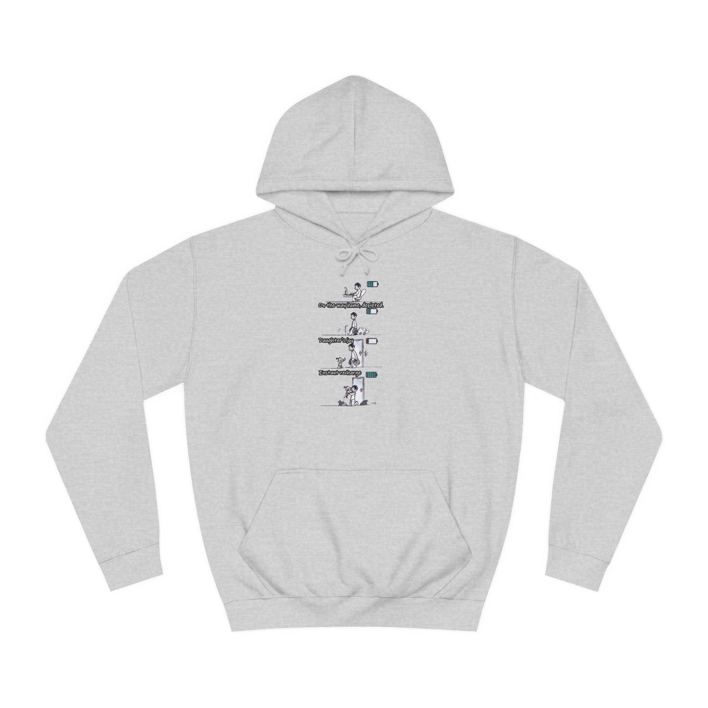 Get Yours Now -- Life's Canvas Daily Energies Unleashed; Day in, Day Out From Office to Home using Threads of Resilience (Hoodie - Cozy and Durable)
