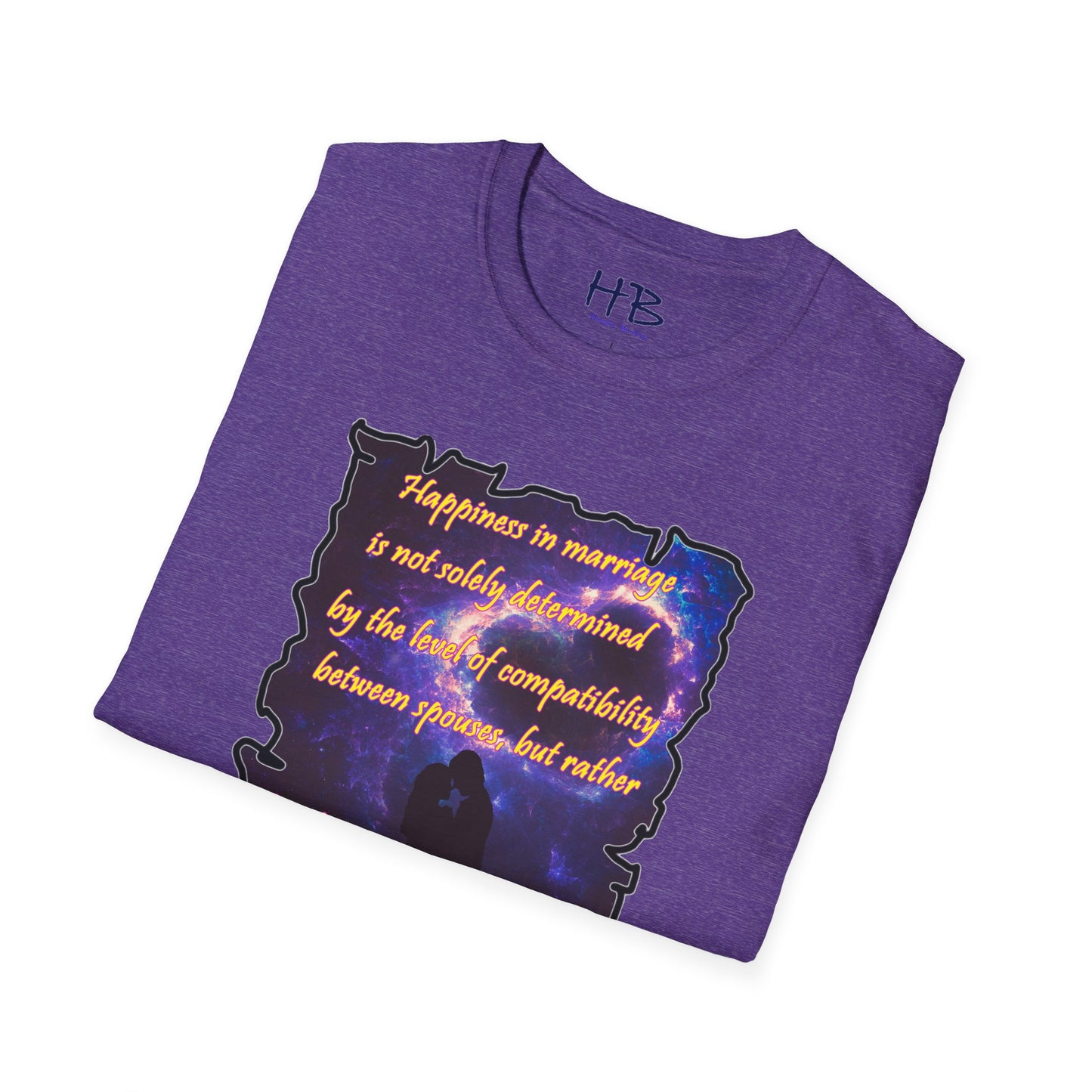 Happiness in marriage is not solely determined by the level of compatibility between spouses, but rather by their consistent effort to navigate and resolve difficulties that arise in their relationship.