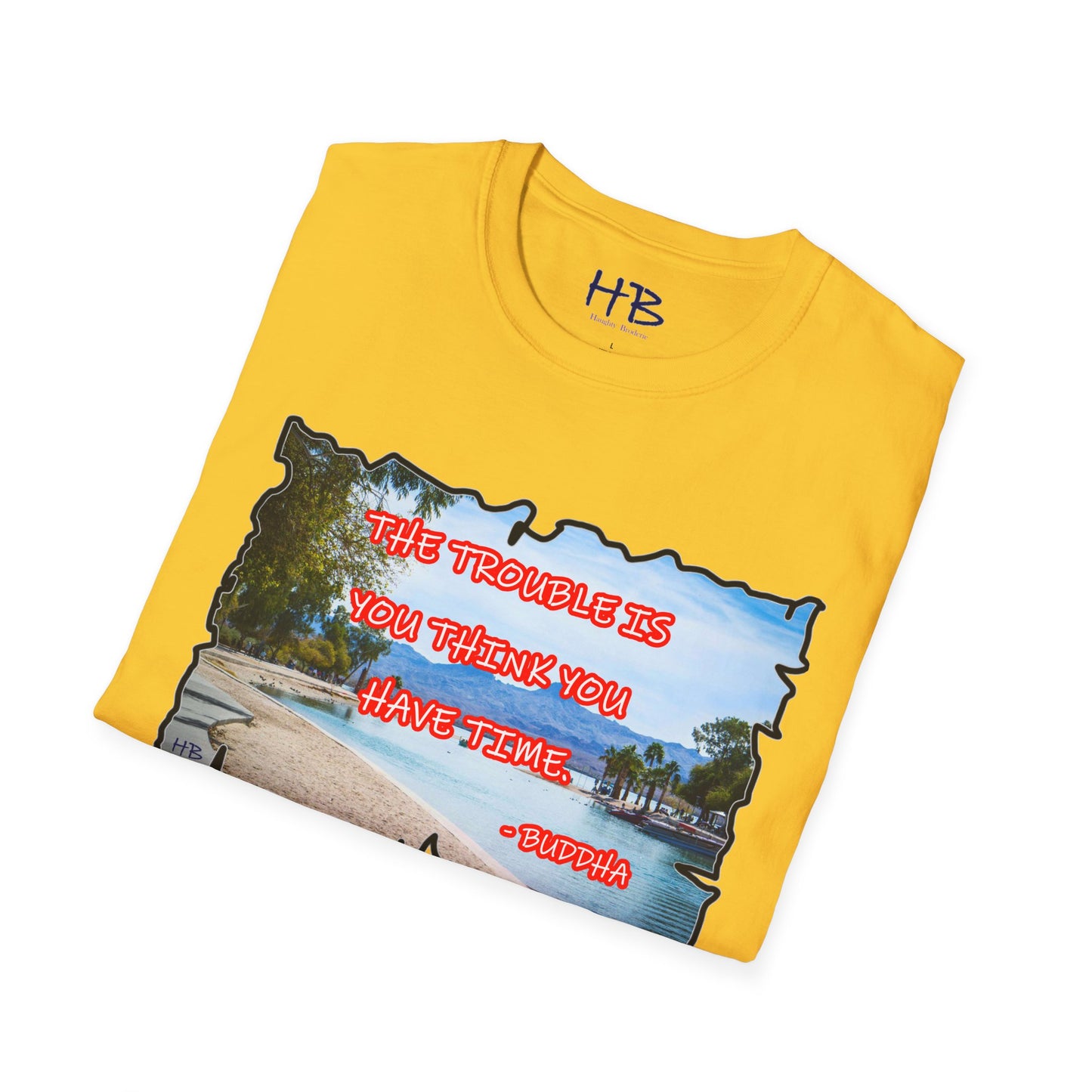 Buddha's Timeless Horizon Harmony; Philosophical Mirage Ethereal Lake Sunset Discourse 2