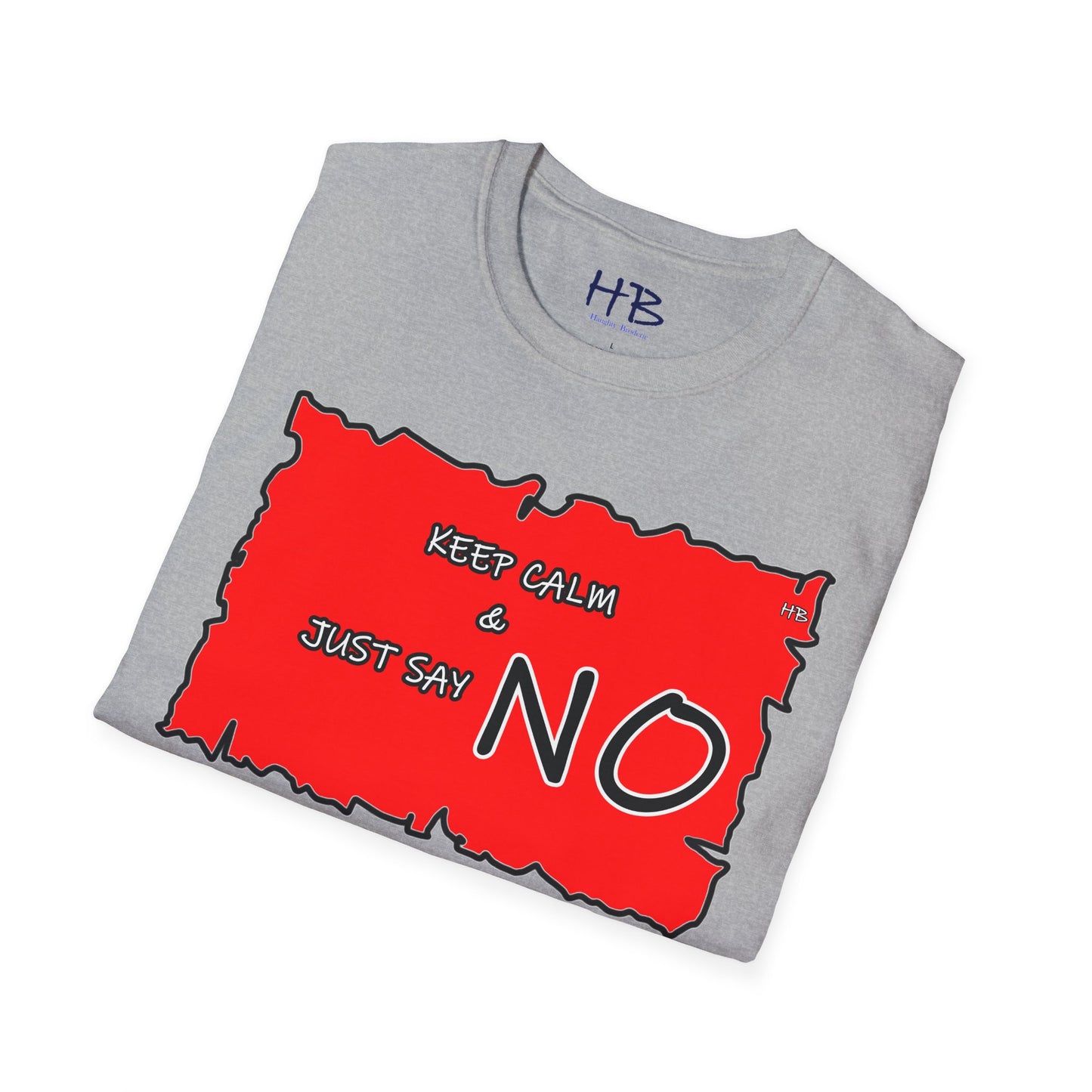 The Fearless Bold Red Attire with a Powerful Message; The 'NO' Declaration