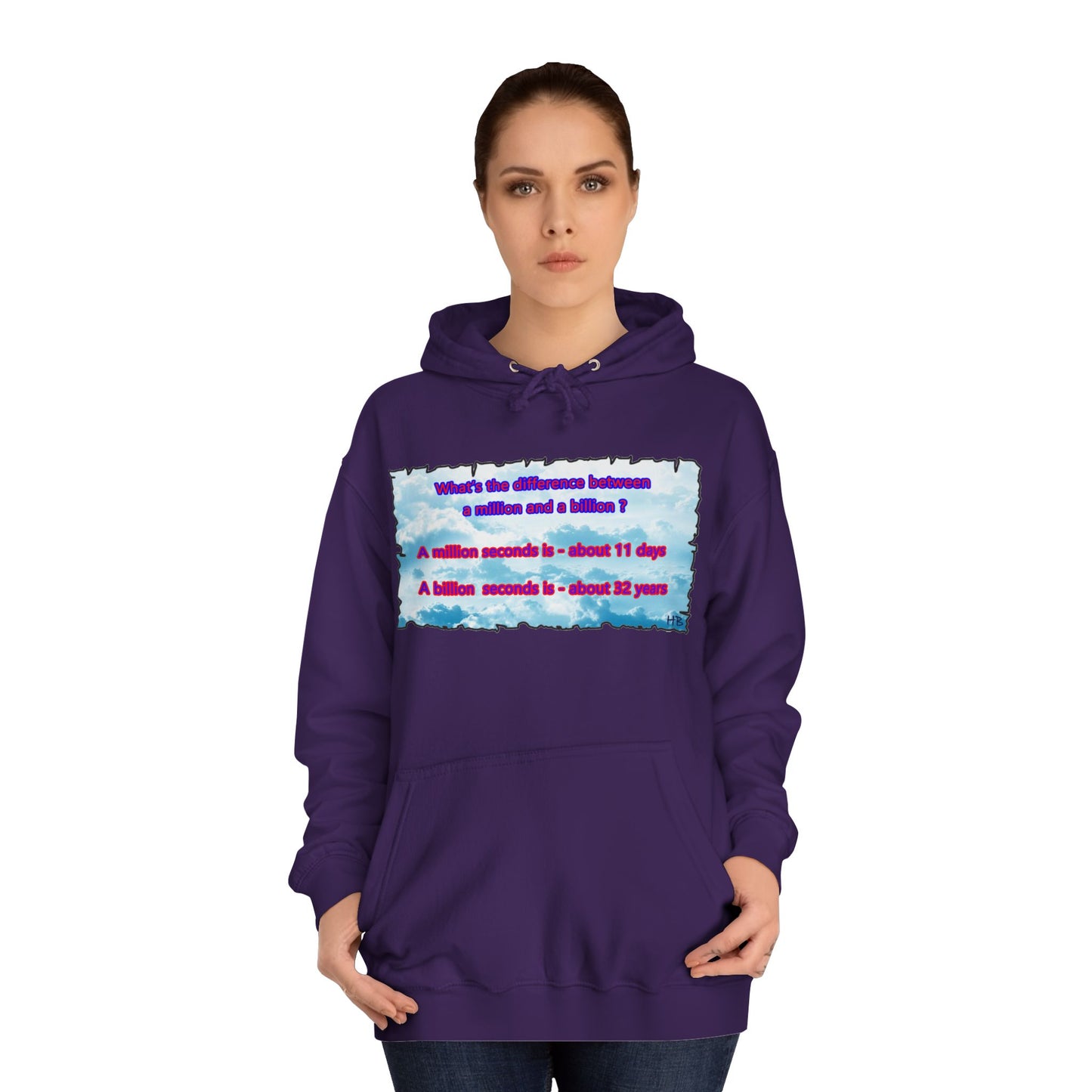 Get Yours Now -- Difference between million and billion calculated in seconds (Hoodie - Cozy and Durable)