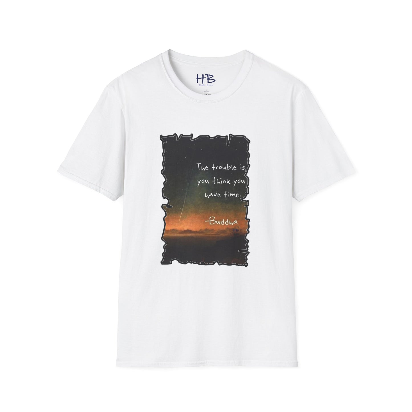 Embrace the Moment: The Time-Conscious Tee Shirt - Buddha