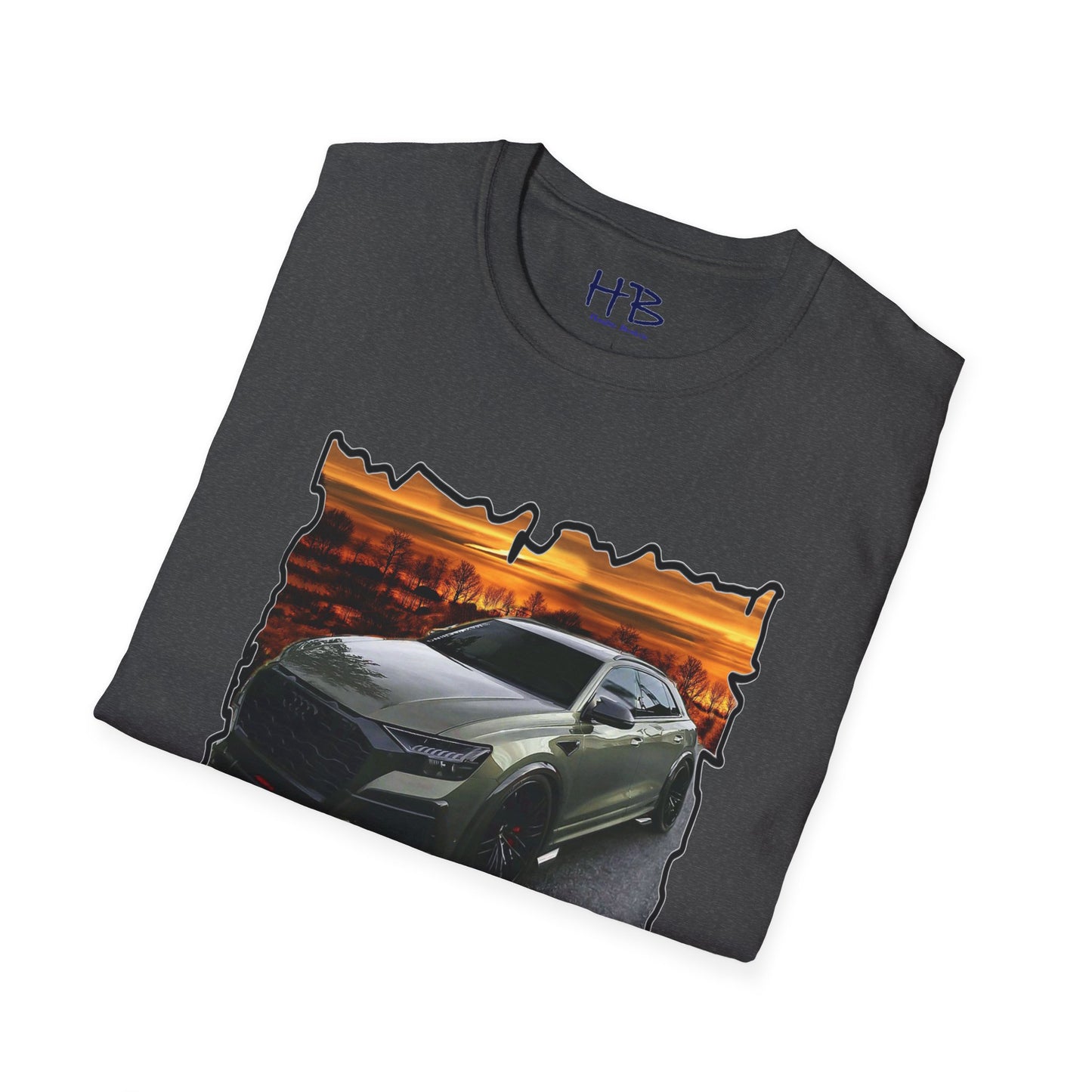 Audi A4 Avant sunset with desert trees