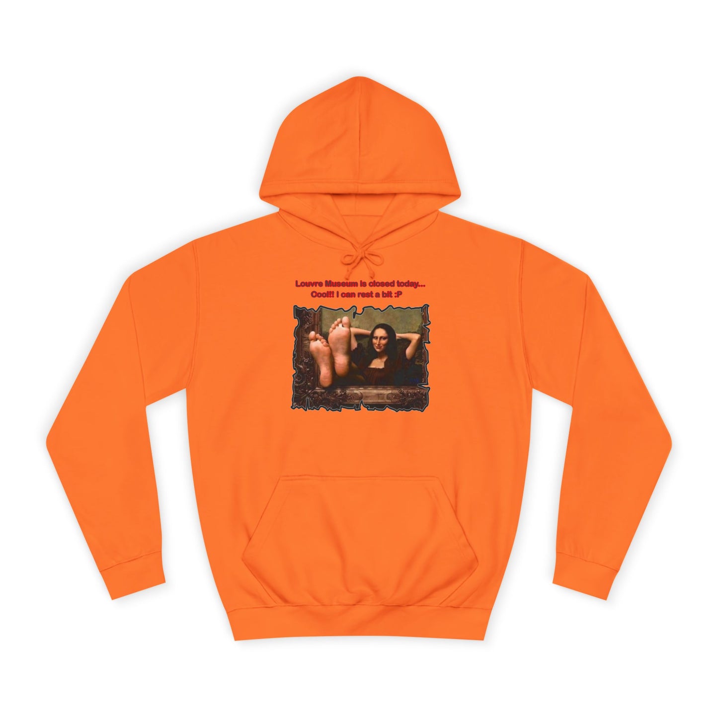 Get Yours Now -- Mischievous Playful Mona Lisa (Hoodie - Cozy and Durable)