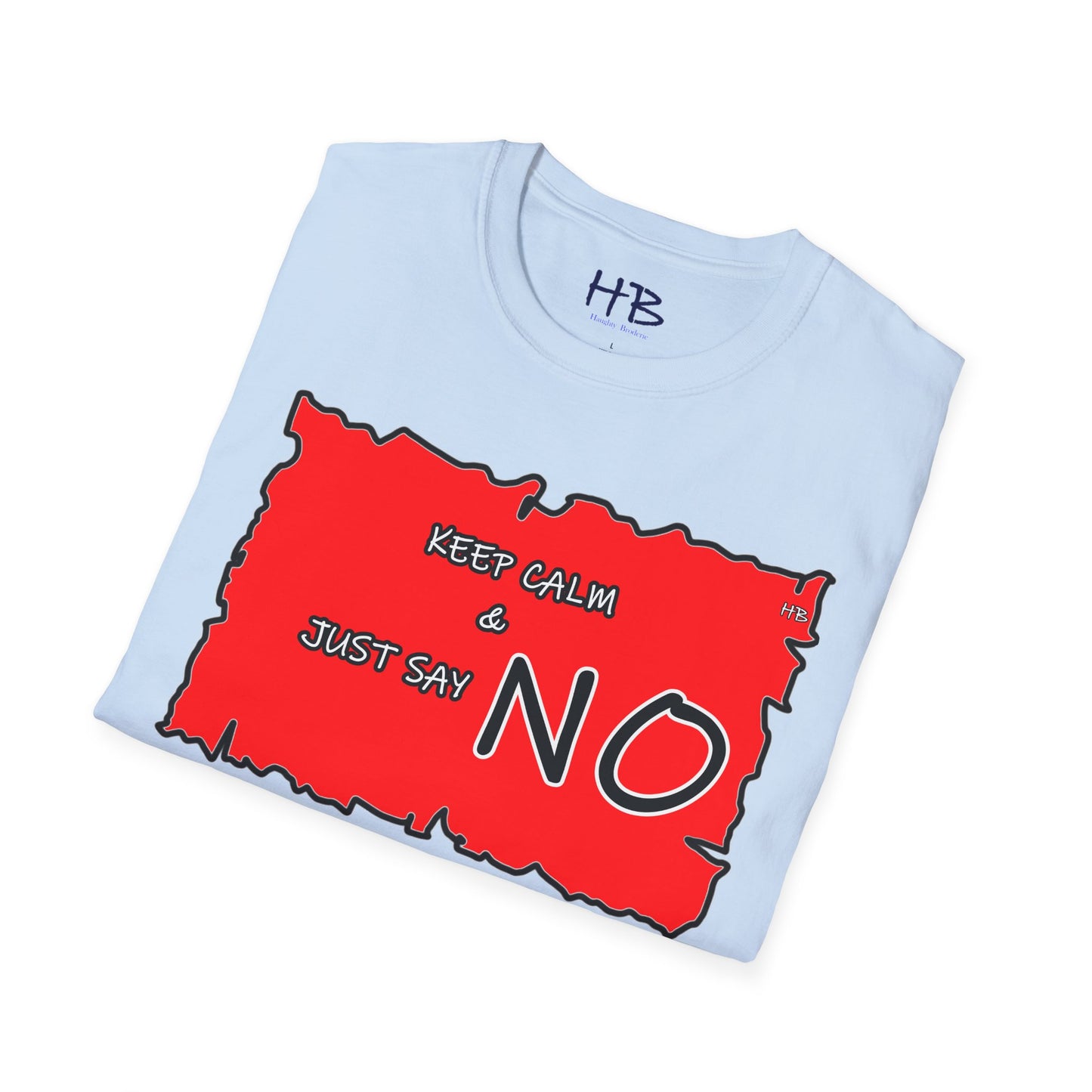 The Fearless Bold Red Attire with a Powerful Message; The 'NO' Declaration