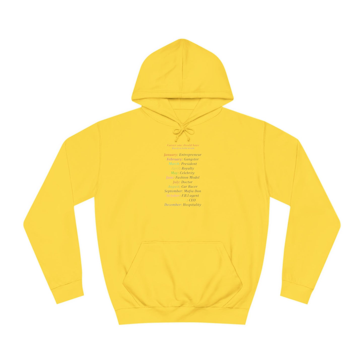 Birth Month Career Pride (Hoodie - Cozy and Durable)