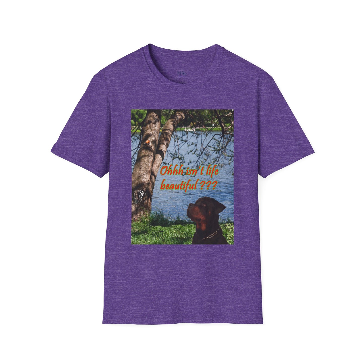 Luke the Rothweiler pondering on how life is beautiful