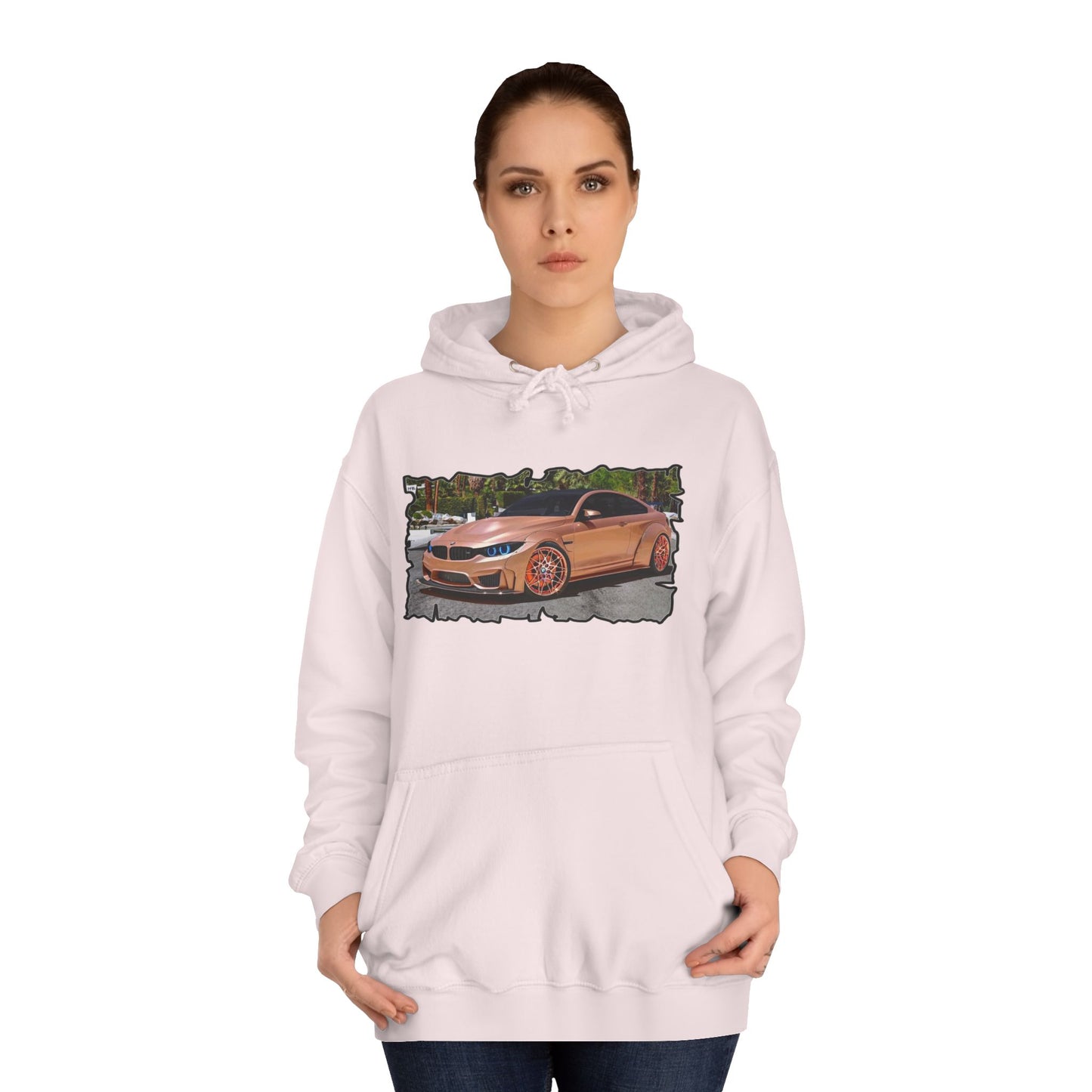 Get Yours Now -- Customized pink BMW M3 (Hoodie - Cozy and Durable)