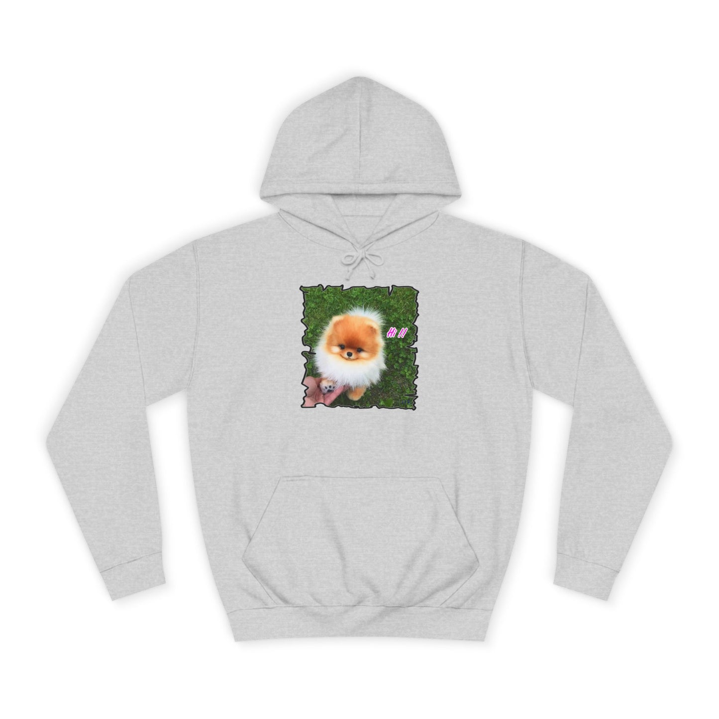 "Hi !!" Tiny adorable Bichon Maltese (Hoodie - Cozy and Durable)