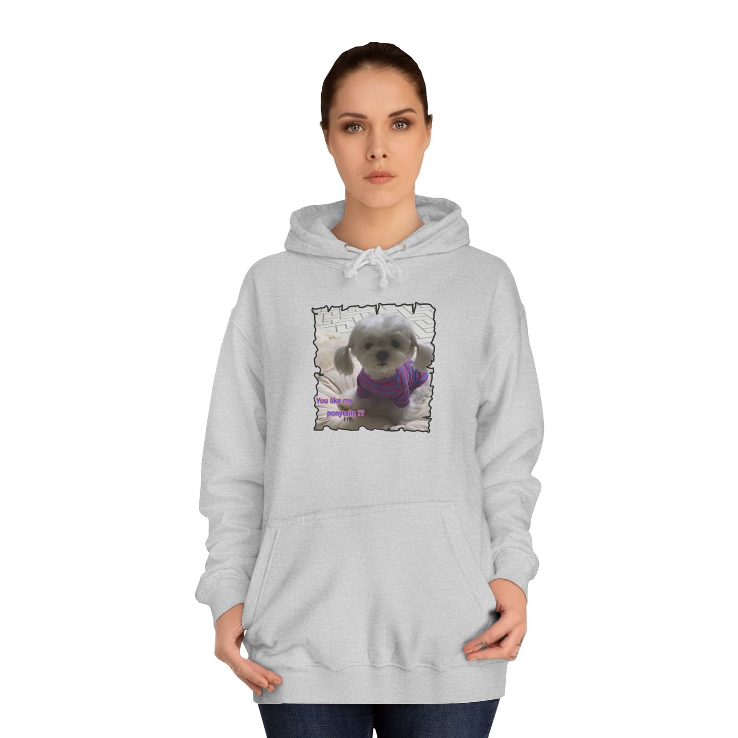 Bichon Maltese extra cute ponytails (Hoodie - Cozy and Durable)