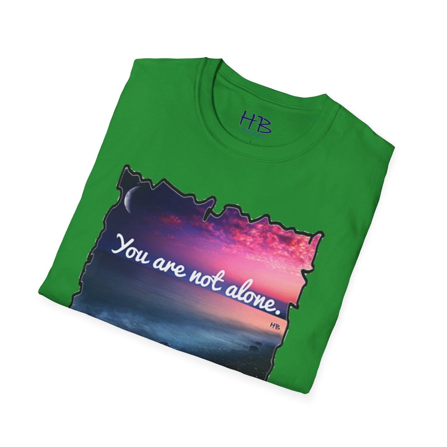 Radiating Hope: A Crescent Moon in the Blushing Sky: You are not alone