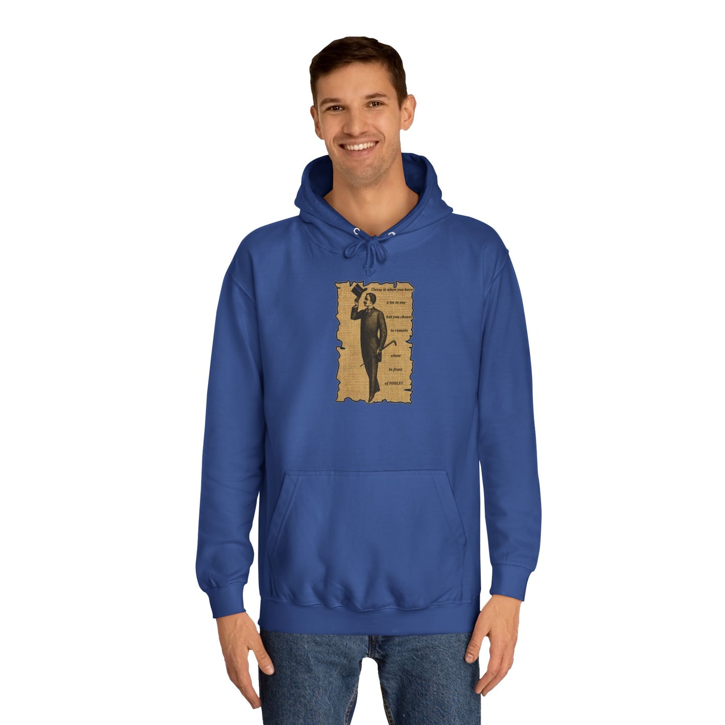 Sophisticated Vintage Silence (Hoodie - Cozy and Durable)