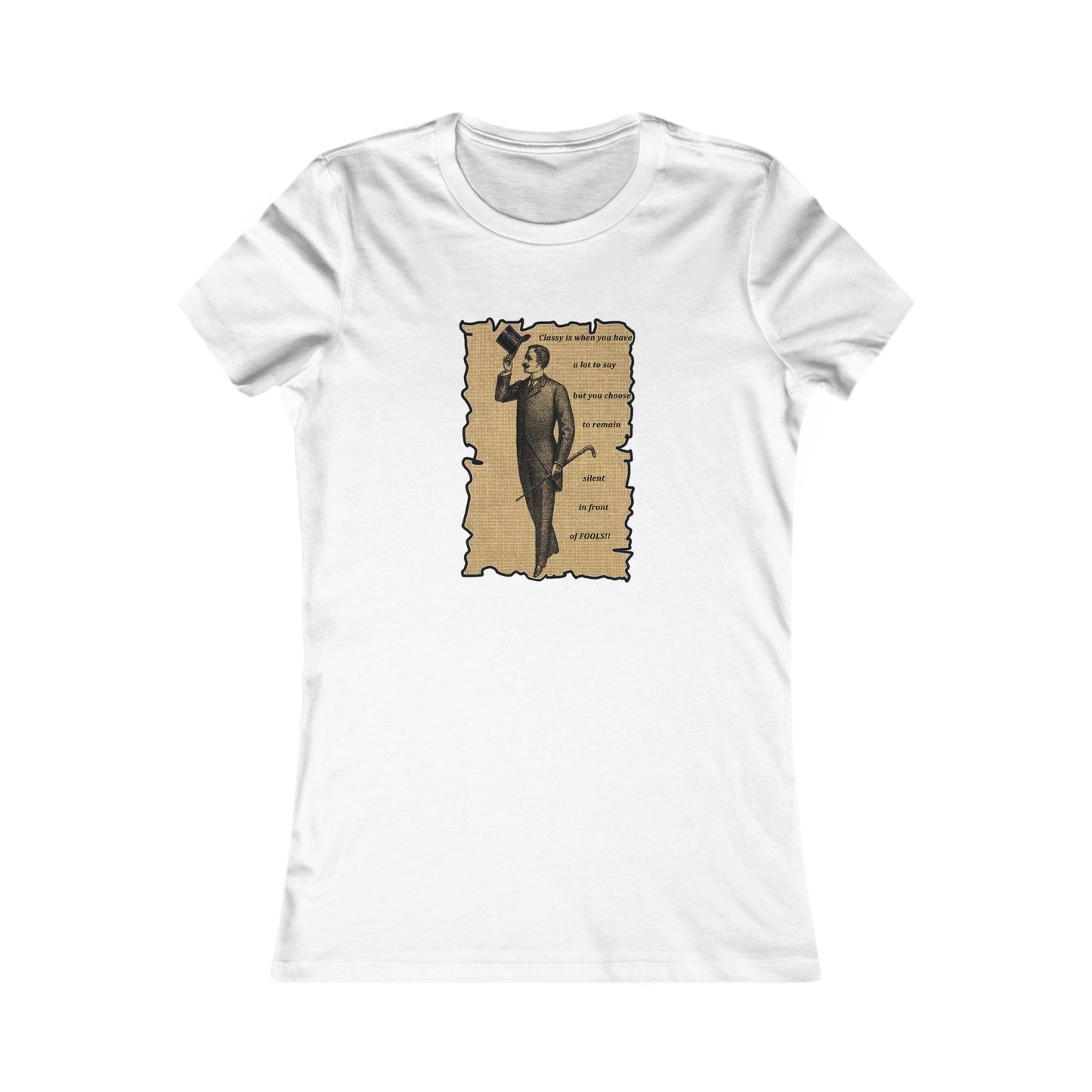 Sophisticated Vintage Silence (Women - Premium Cotton Tee)