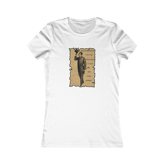 Sophisticated Vintage Silence (Women - Premium Cotton Tee)