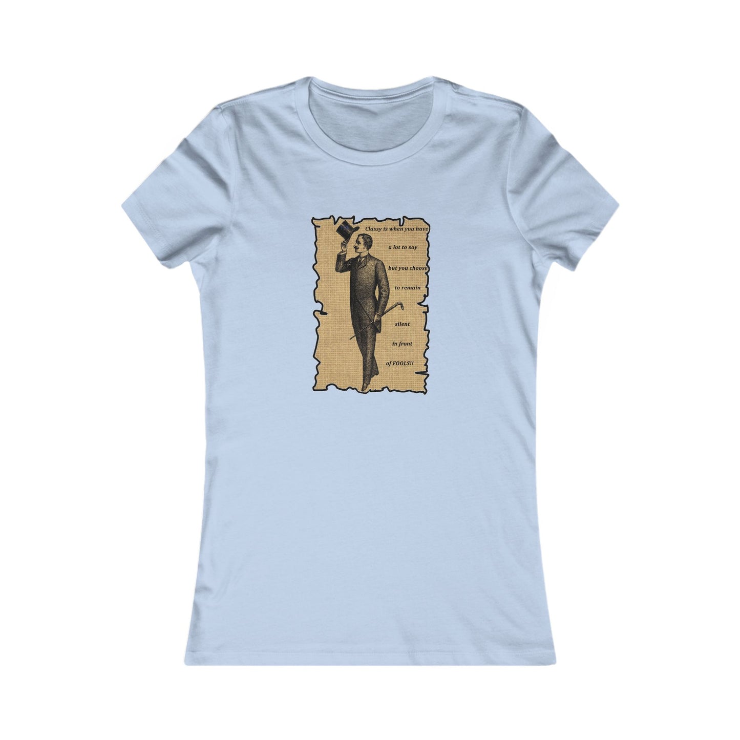 Sophisticated Vintage Silence (Women - Premium Cotton Tee)