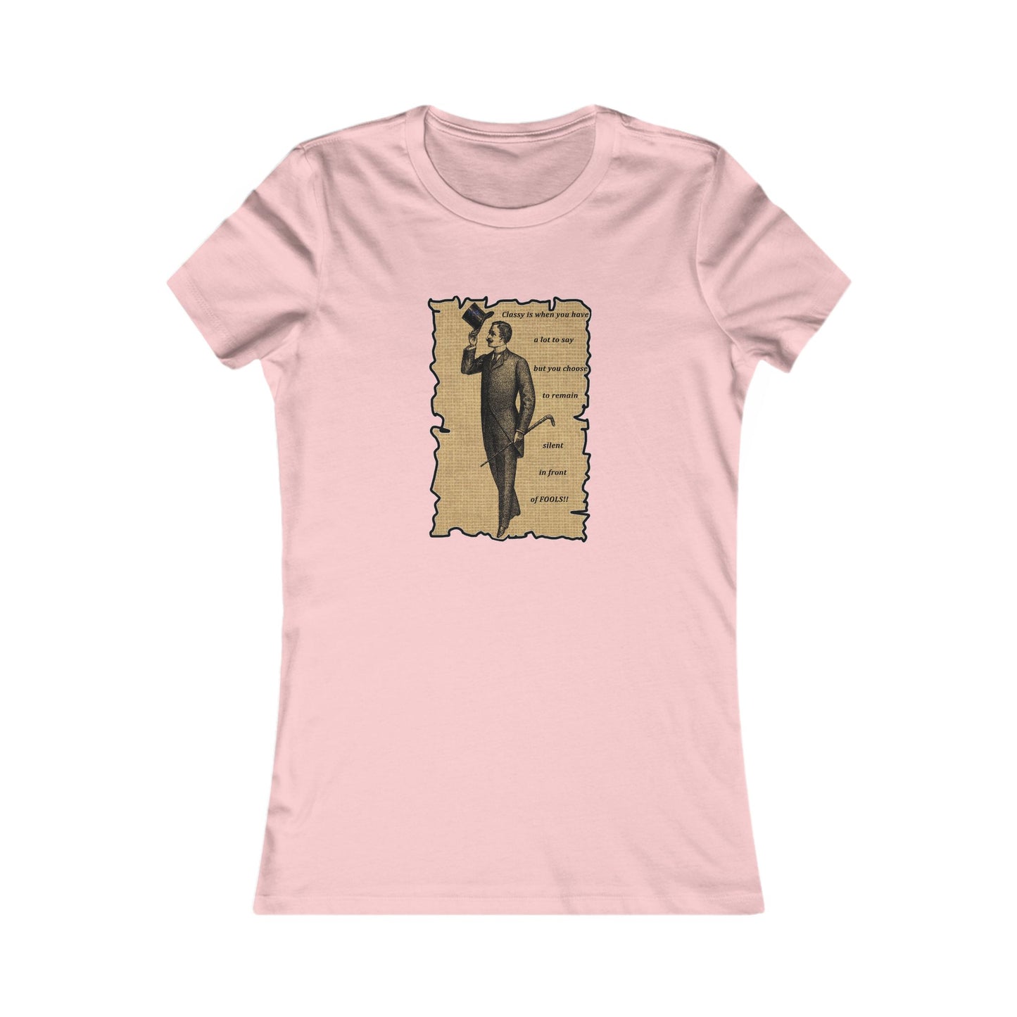 Sophisticated Vintage Silence (Women - Premium Cotton Tee)