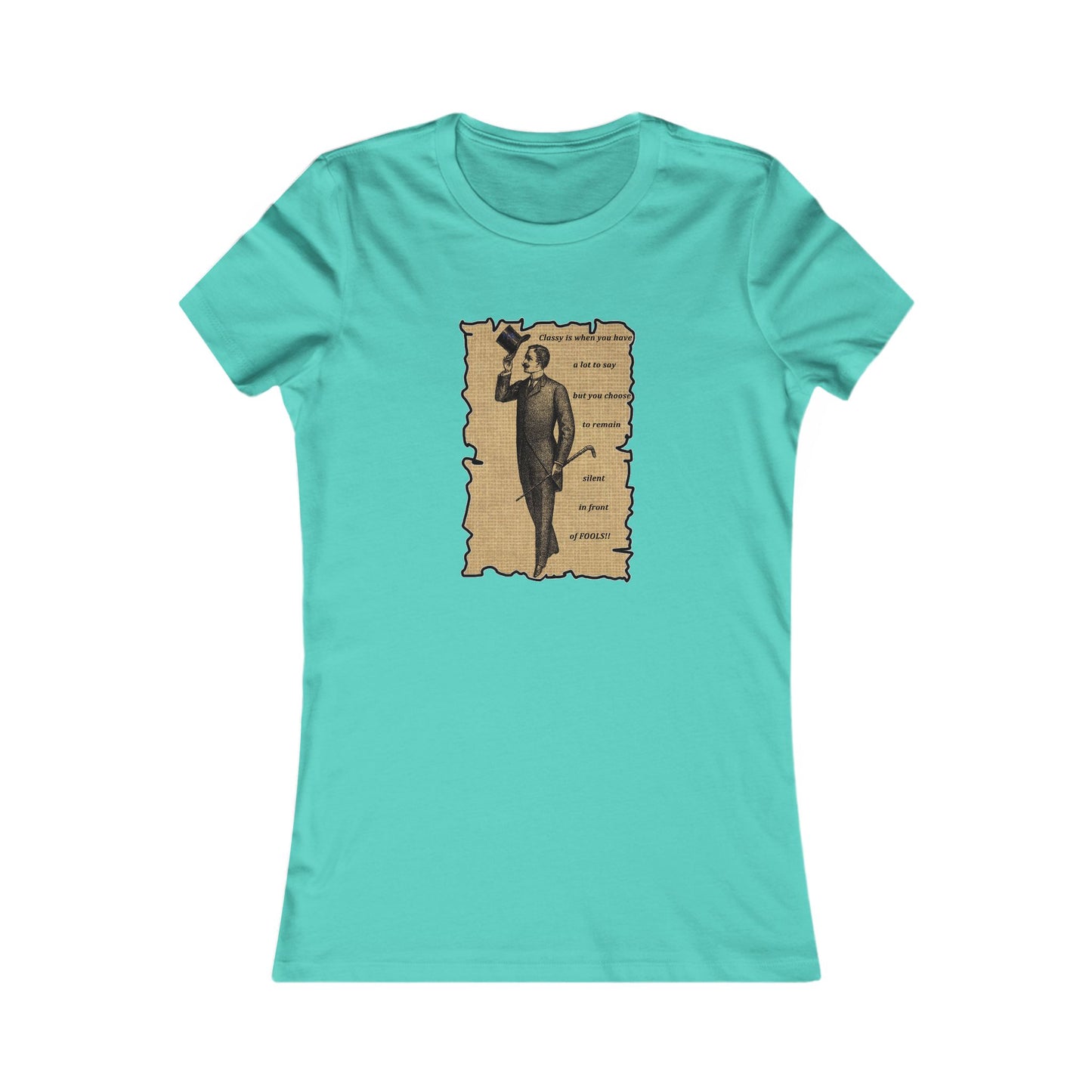 Sophisticated Vintage Silence (Women - Premium Cotton Tee)