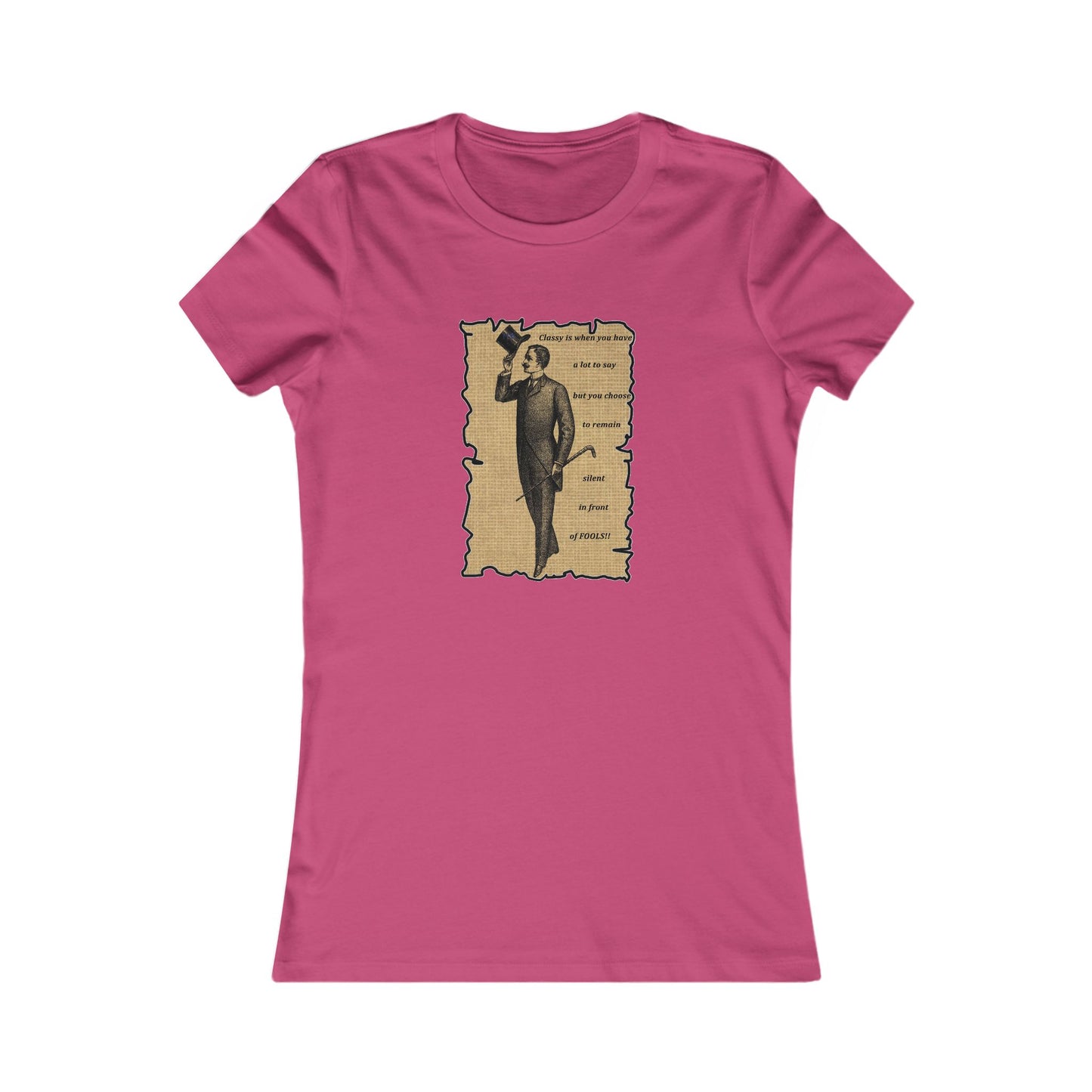 Sophisticated Vintage Silence (Women - Premium Cotton Tee)