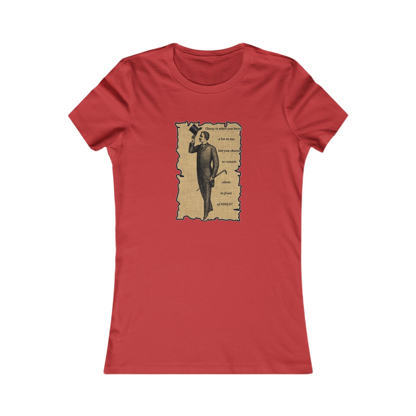 Sophisticated Vintage Silence (Women - Premium Cotton Tee)