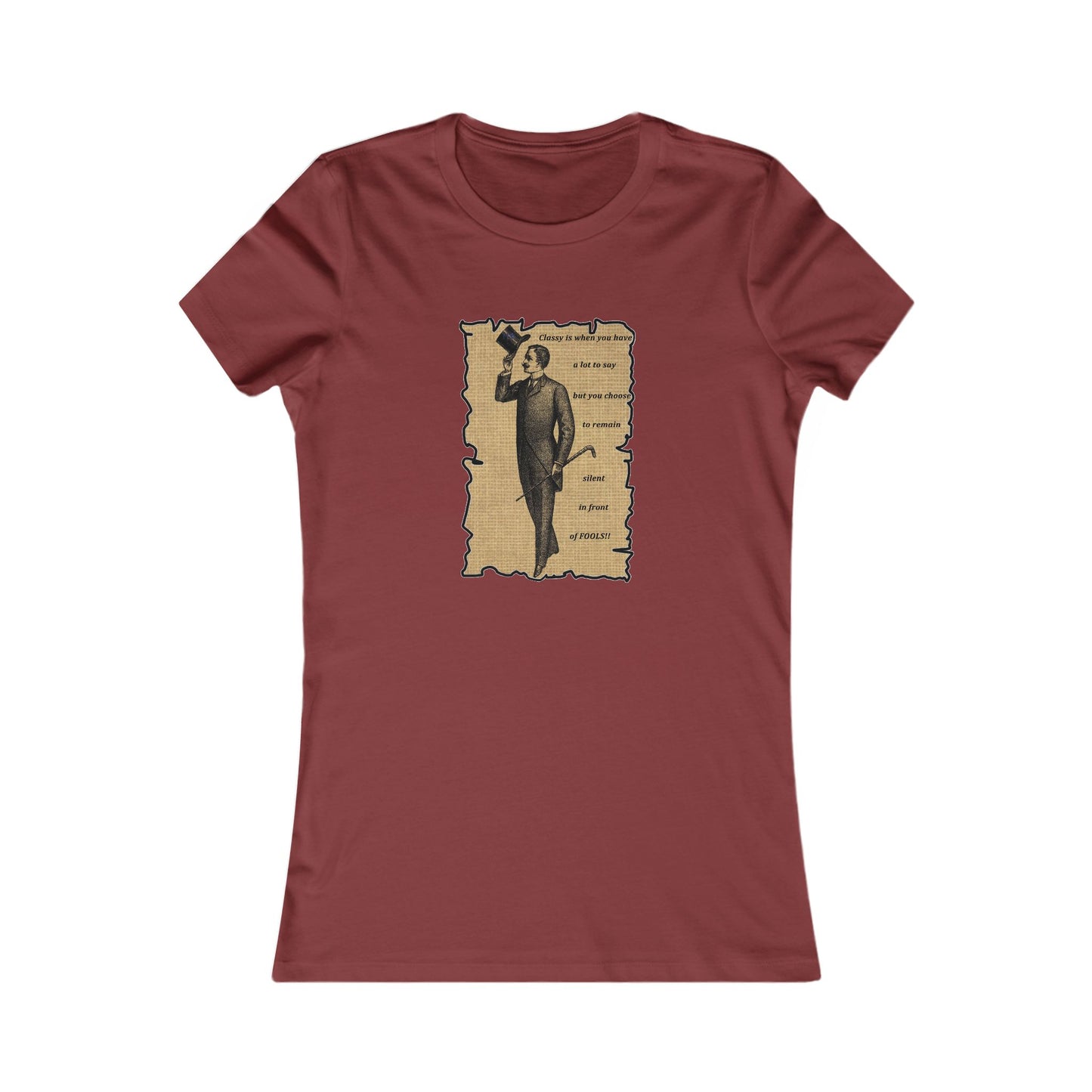 Sophisticated Vintage Silence (Women - Premium Cotton Tee)
