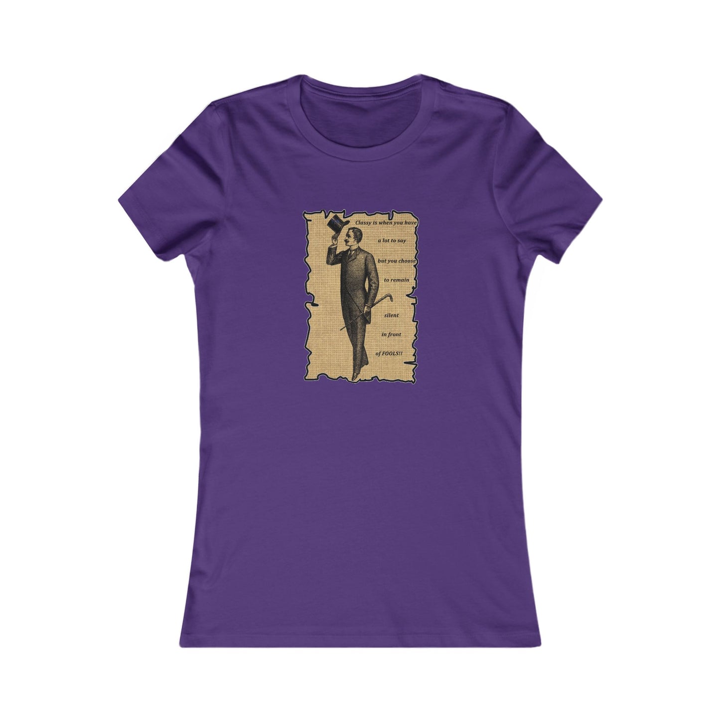 Sophisticated Vintage Silence (Women - Premium Cotton Tee)