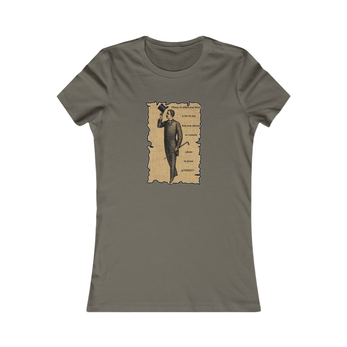 Sophisticated Vintage Silence (Women - Premium Cotton Tee)
