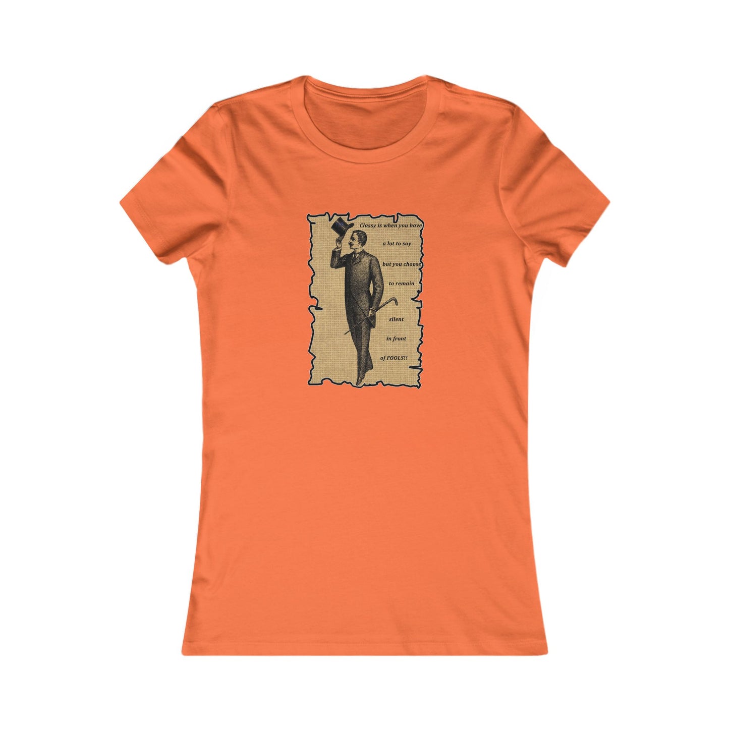 Sophisticated Vintage Silence (Women - Premium Cotton Tee)