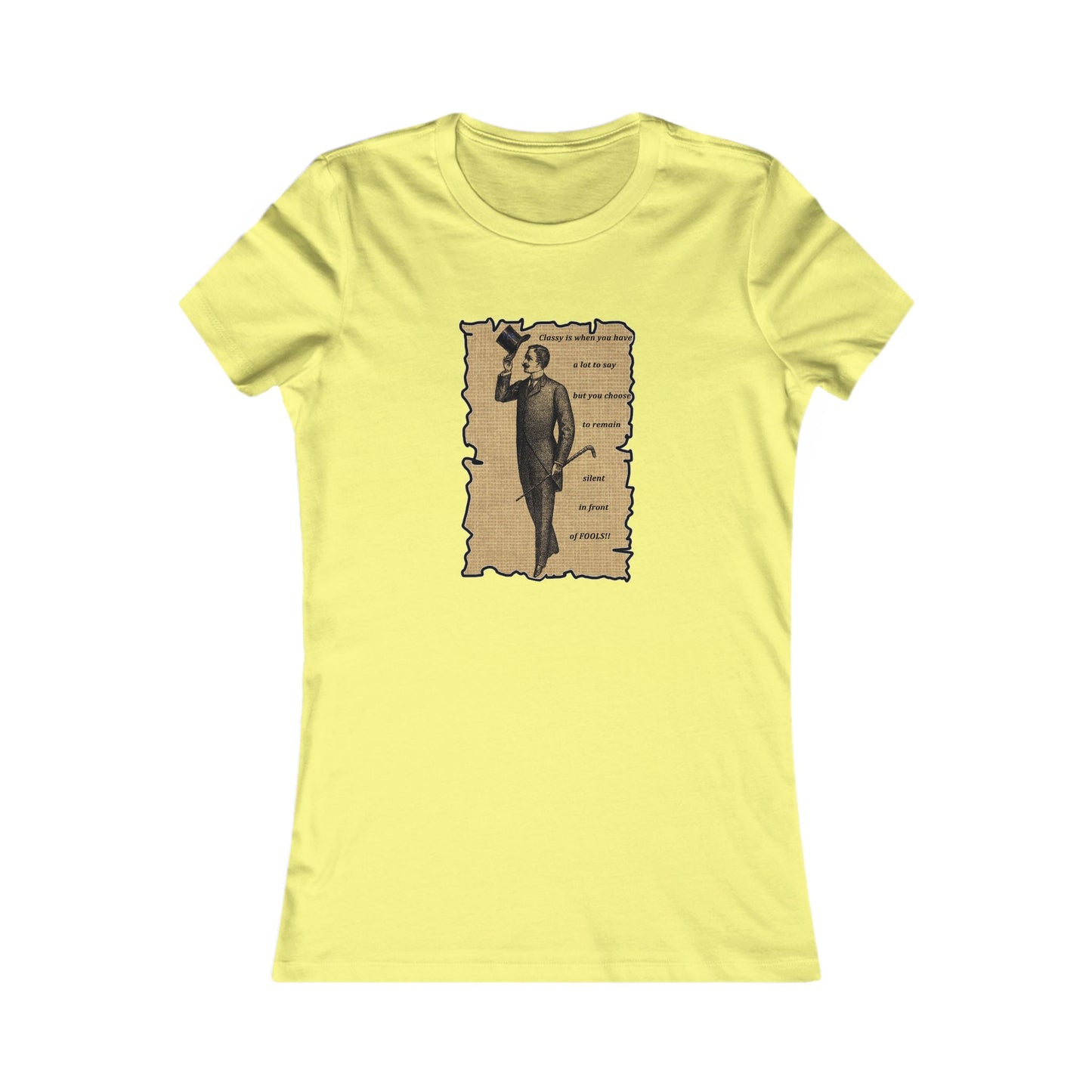 Sophisticated Vintage Silence (Women - Premium Cotton Tee)