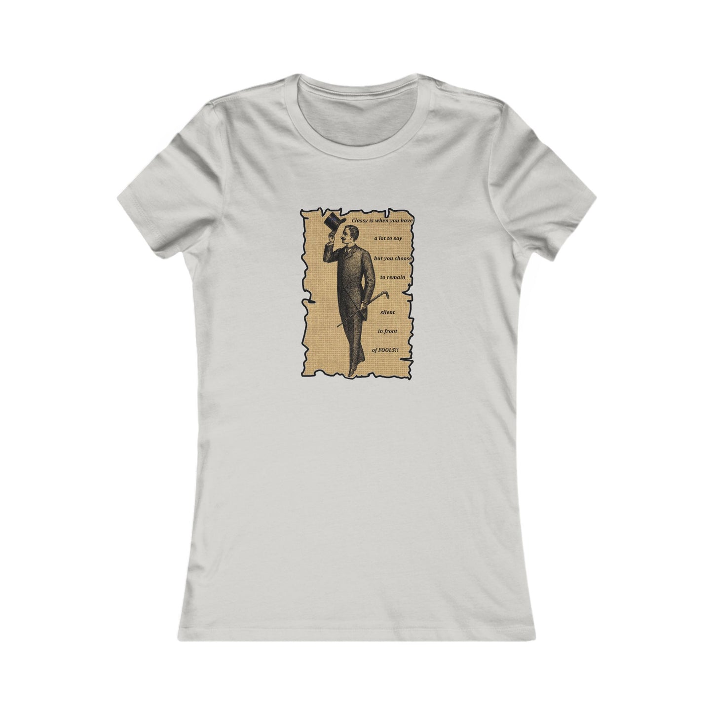Sophisticated Vintage Silence (Women - Premium Cotton Tee)