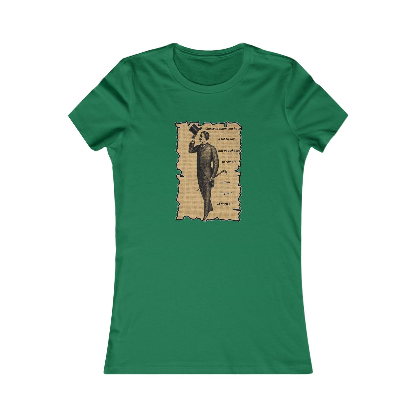 Sophisticated Vintage Silence (Women - Premium Cotton Tee)