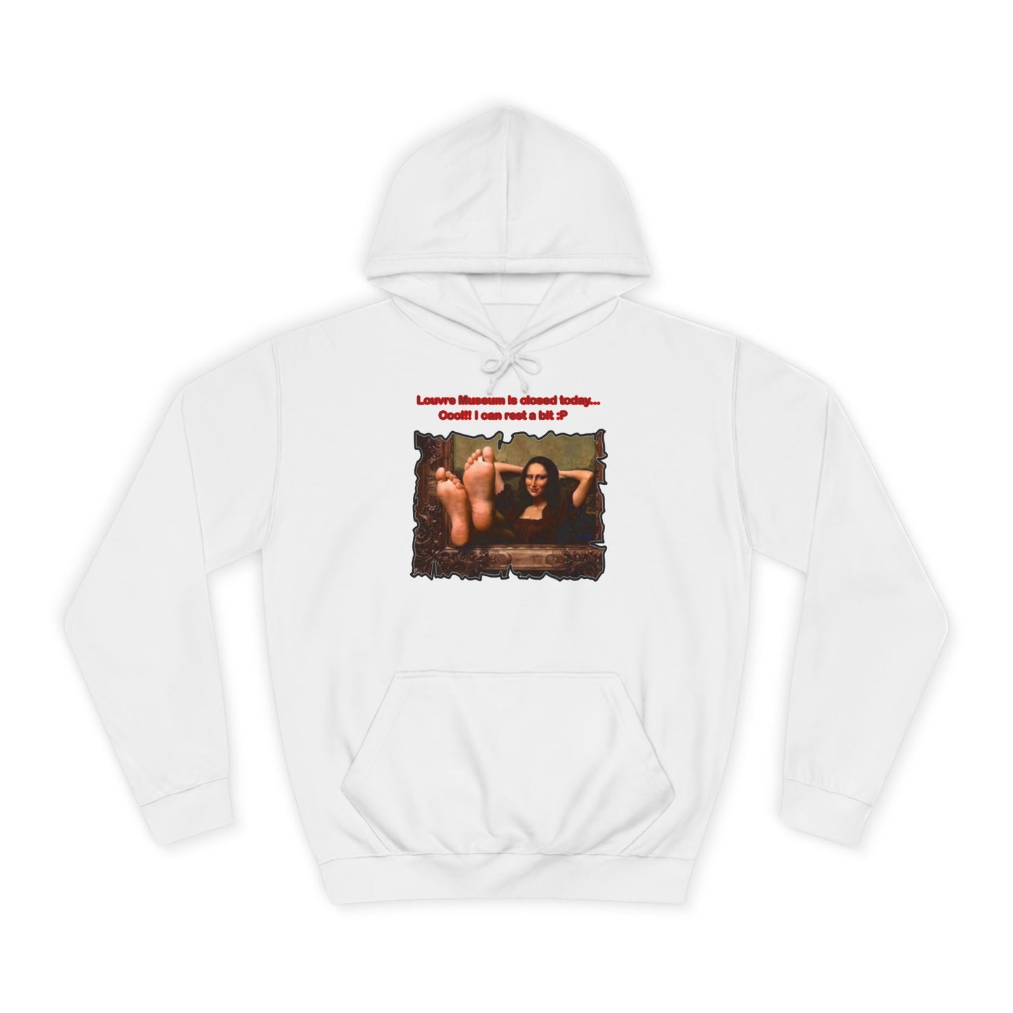 Get Yours Now -- Mischievous Playful Mona Lisa (Hoodie - Cozy and Durable)