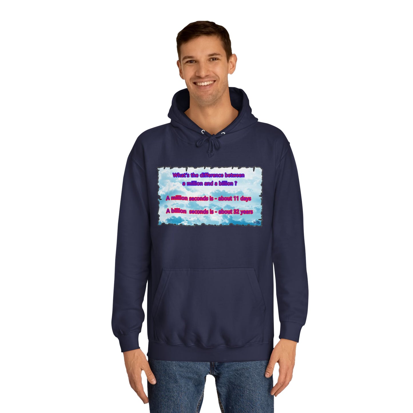 Get Yours Now -- Difference between million and billion calculated in seconds (Hoodie - Cozy and Durable)
