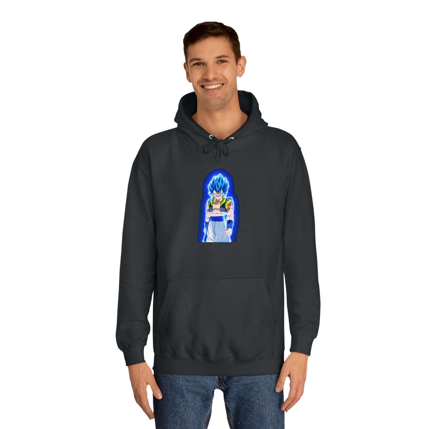 Superhero in Blue in max level (Hoodie - Cozy and Durable)