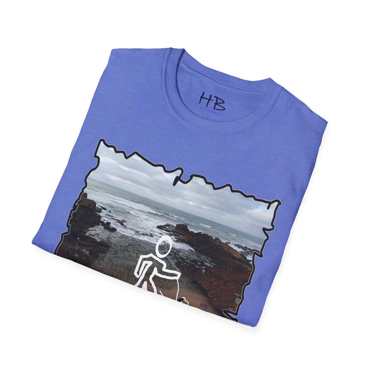 Rocky Shoreline Peaceful Oceanic; Harmony with Nature Garb Furry Friend Companion