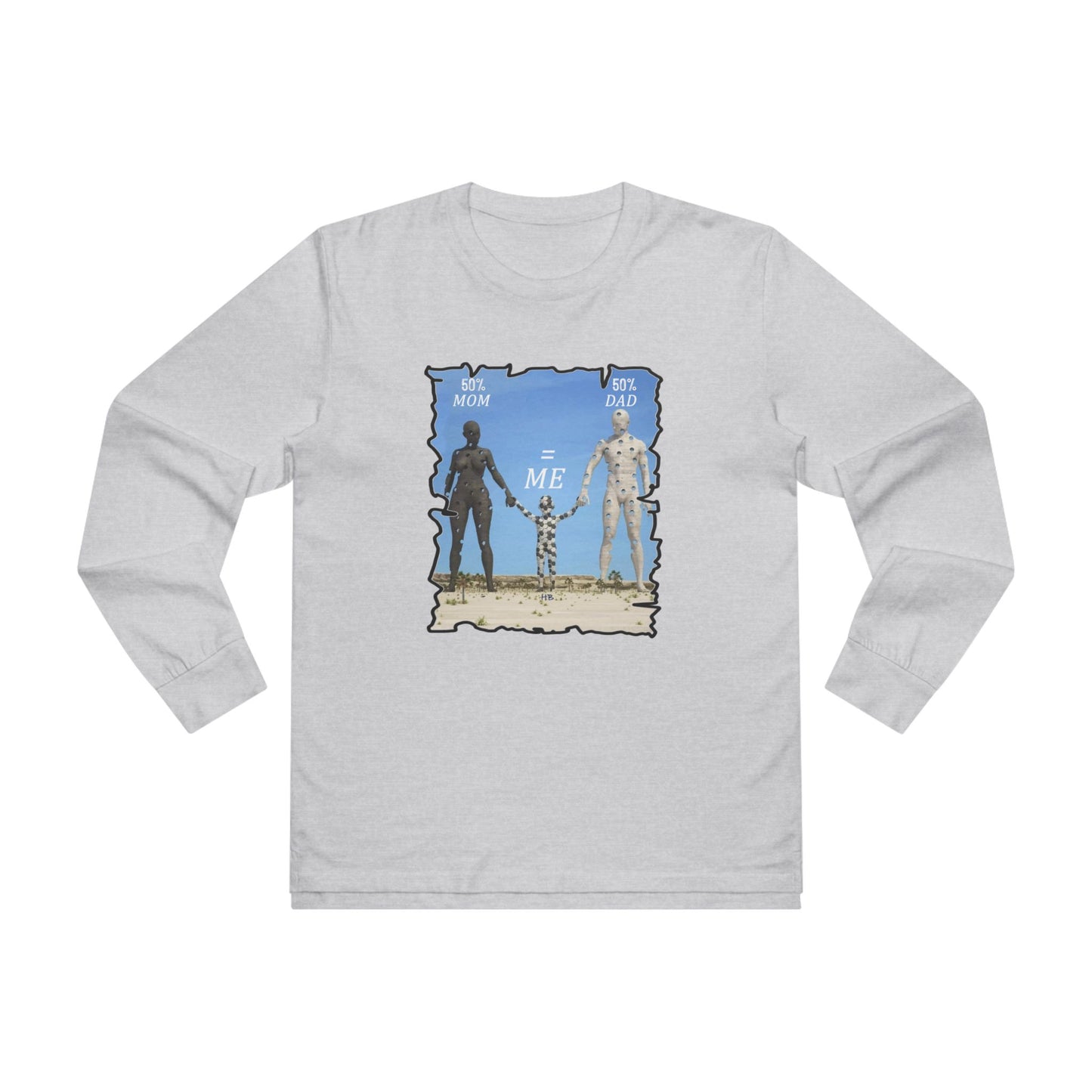 Get Yours Now -- Genetic Family Equation Parental Puzzle (Men's Base Longsleeve Tee - All-Season Wear)