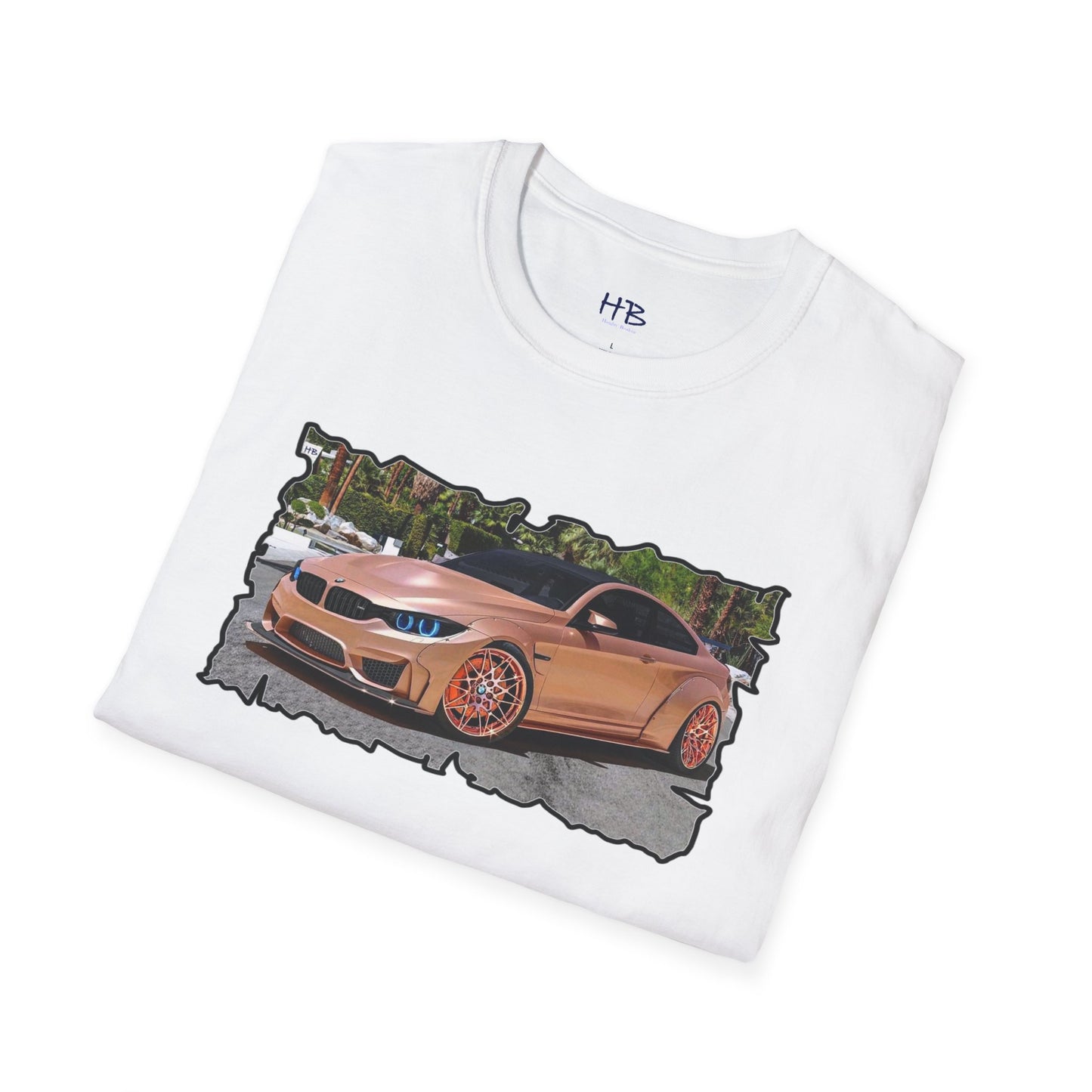 Customized pink BMW M3