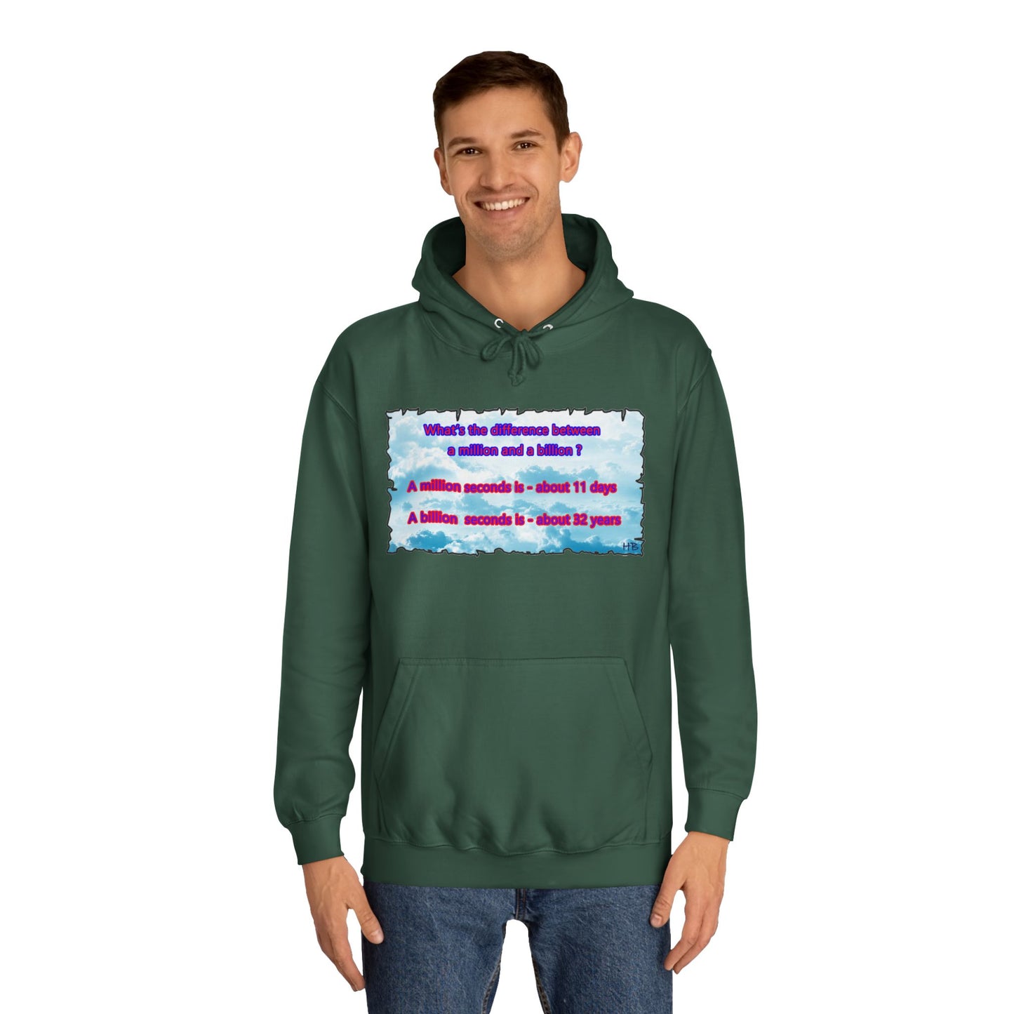 Get Yours Now -- Difference between million and billion calculated in seconds (Hoodie - Cozy and Durable)