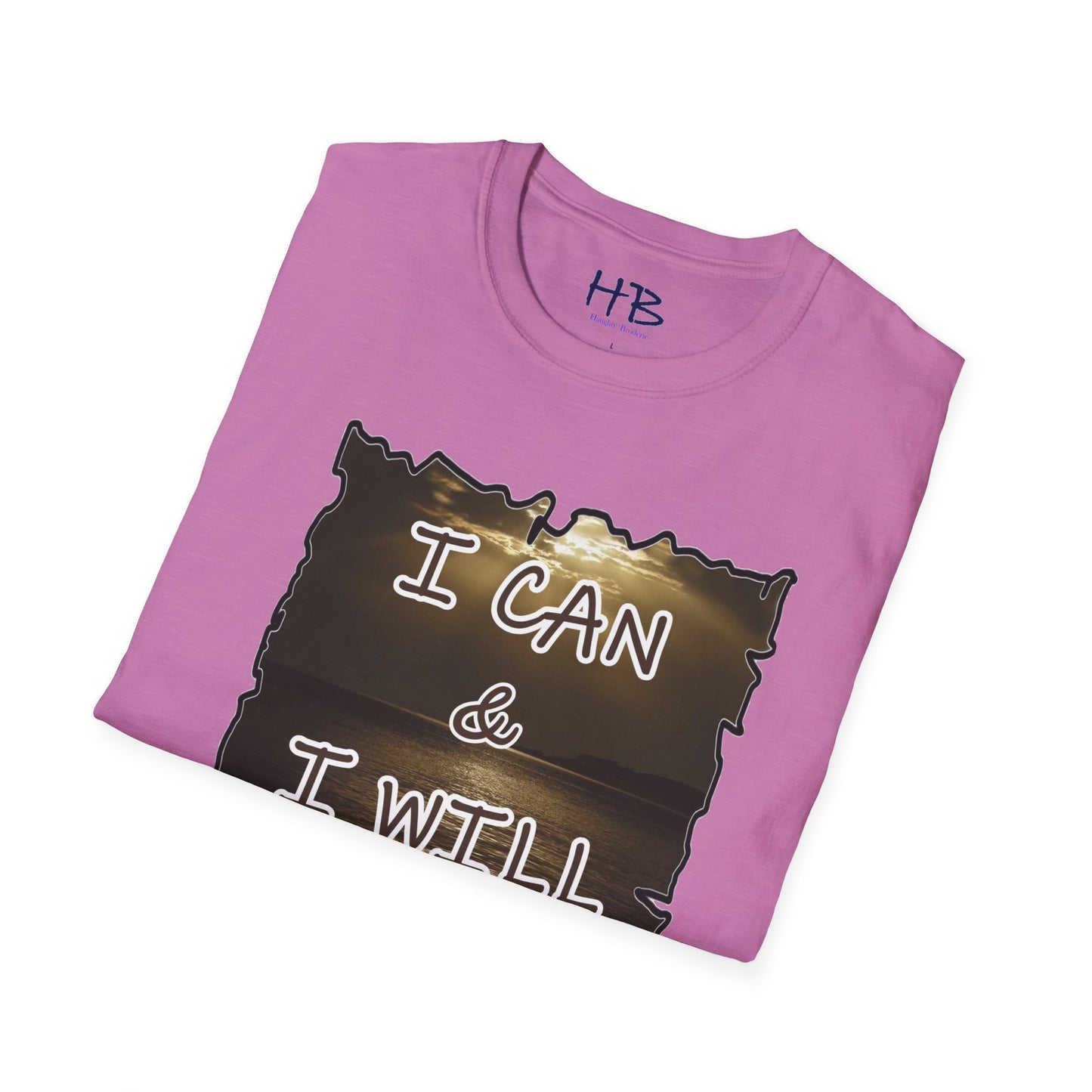 Unleashing the Empowering Emblem Inner Champion: Radiate Determination with Inspirational Style "I CAN & I WILL"