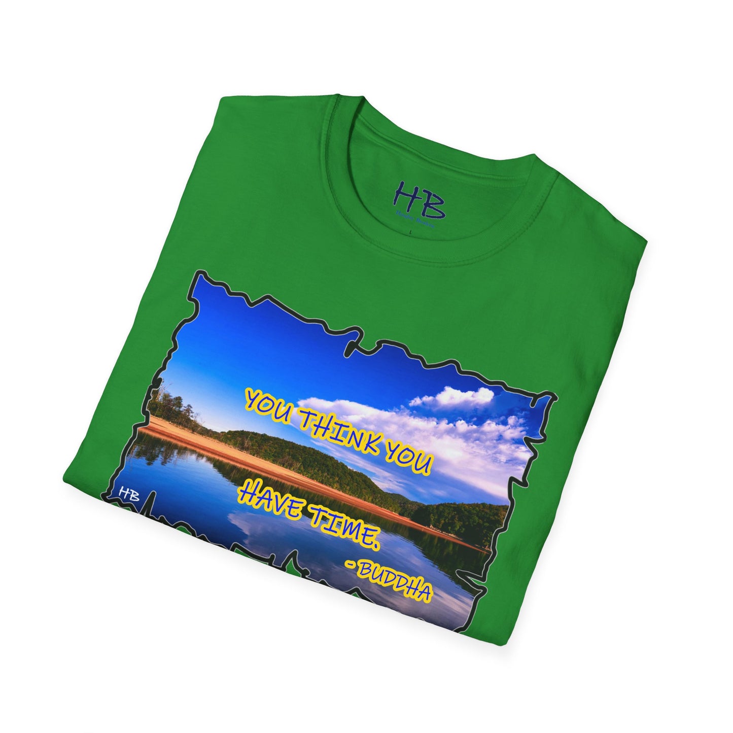 Buddha's Timeless Horizon Harmony; Philosophical Mirage Ethereal Lake Sunset Discourse 8