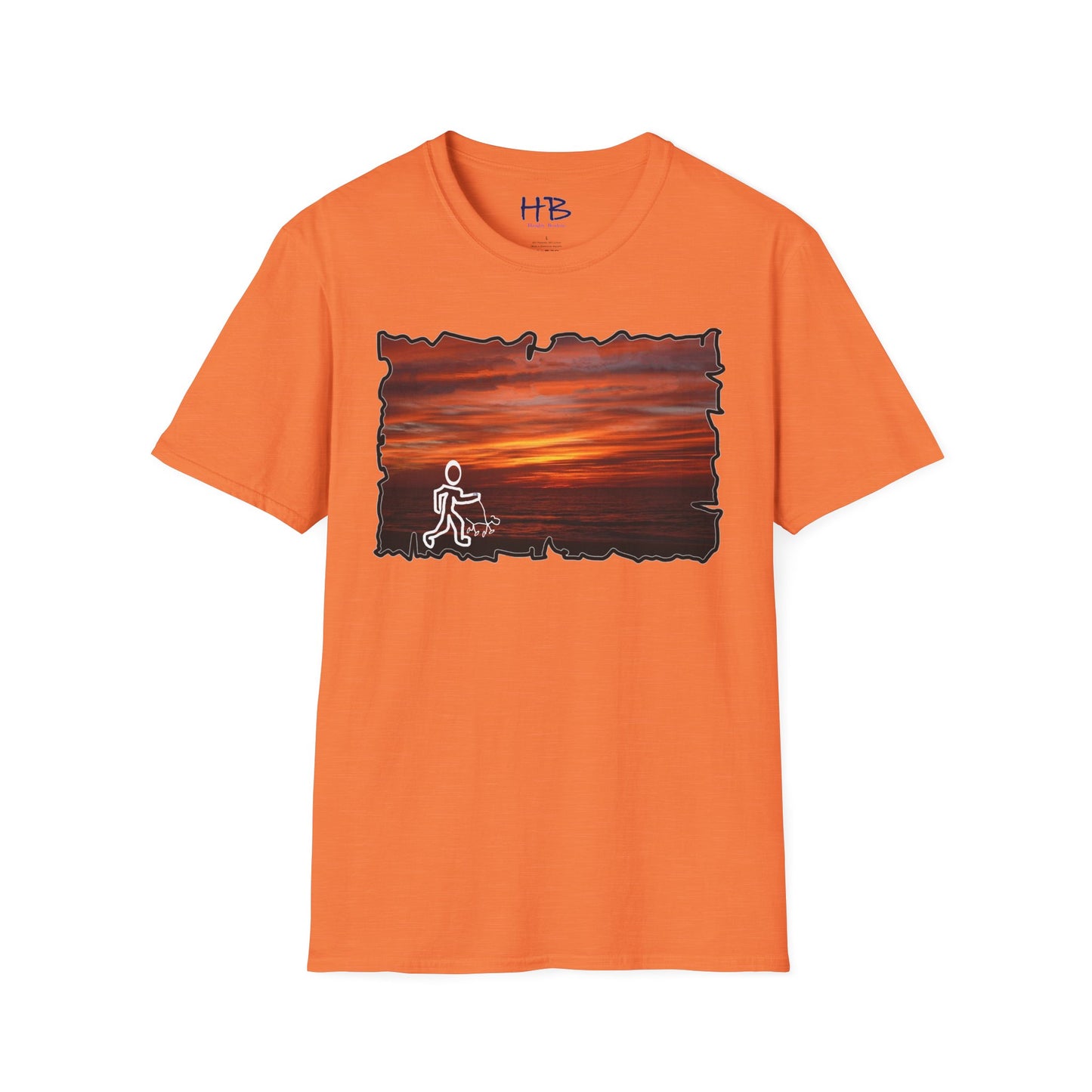 Sunset Serenity Coastal Twilight Ensemble; Stickman's Dusk's Embrace Tranquil Shoreline Outfit