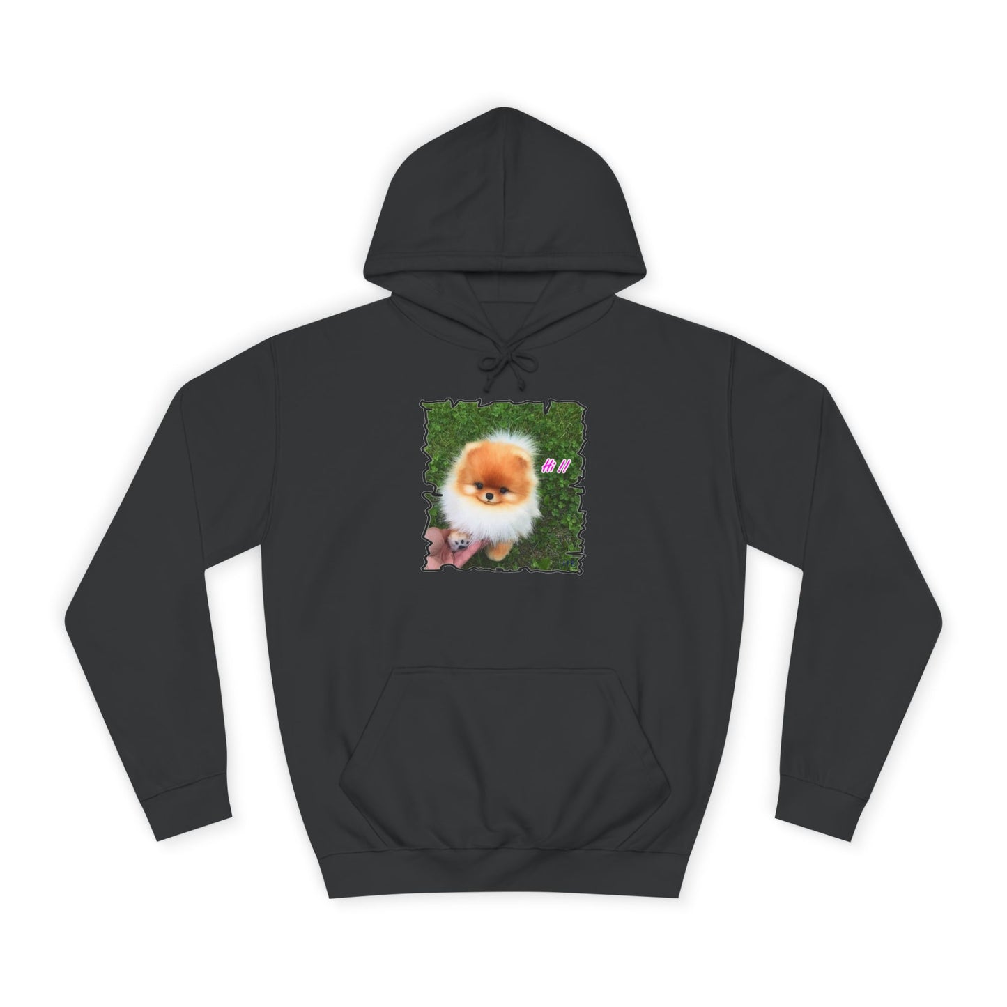 "Hi !!" Tiny adorable Bichon Maltese (Hoodie - Cozy and Durable)
