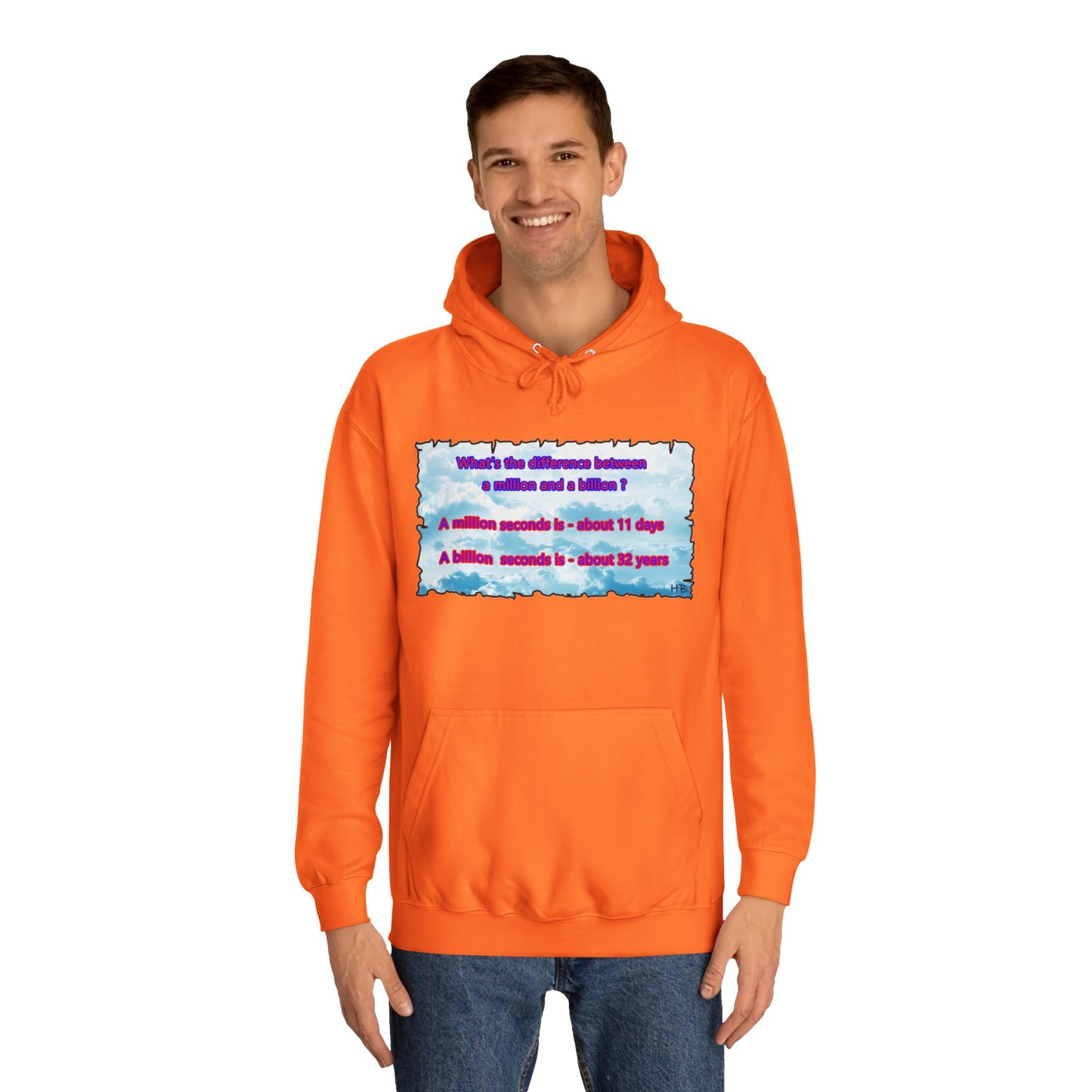Get Yours Now -- Difference between million and billion calculated in seconds (Hoodie - Cozy and Durable)
