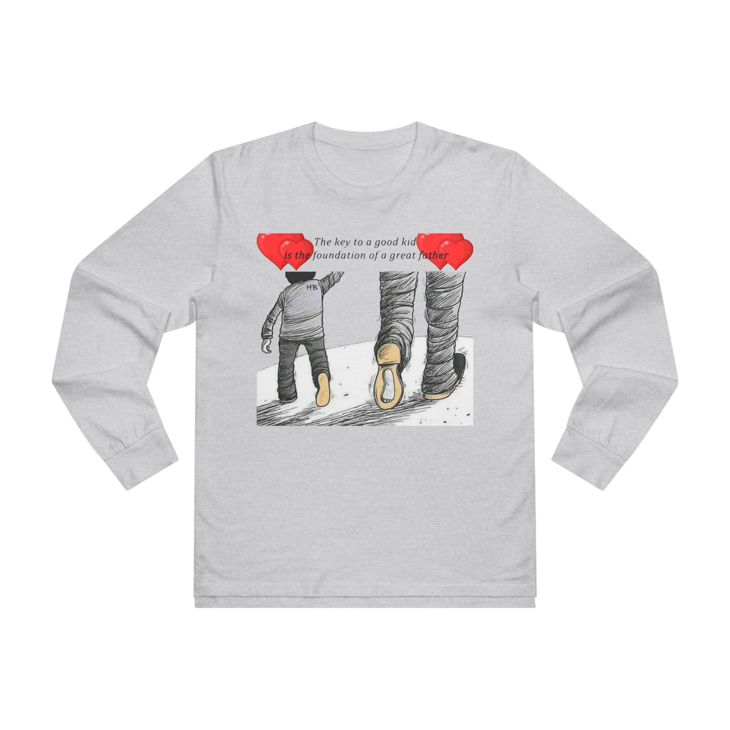 True Fathers, Hand in Hand, Size of Mentorship Love (Men's Base Longsleeve Tee - All-Season Wear)