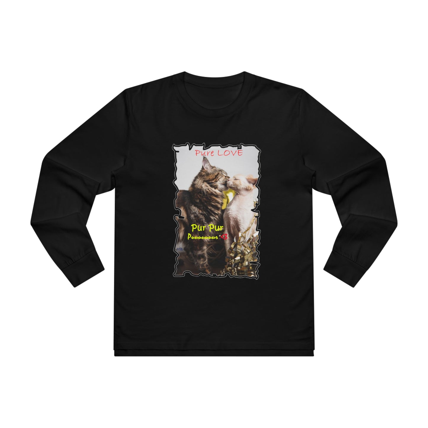 Get Yours Now -- Pure LOVE Cats kissing (Men's Base Longsleeve Tee - All-Season Wear)