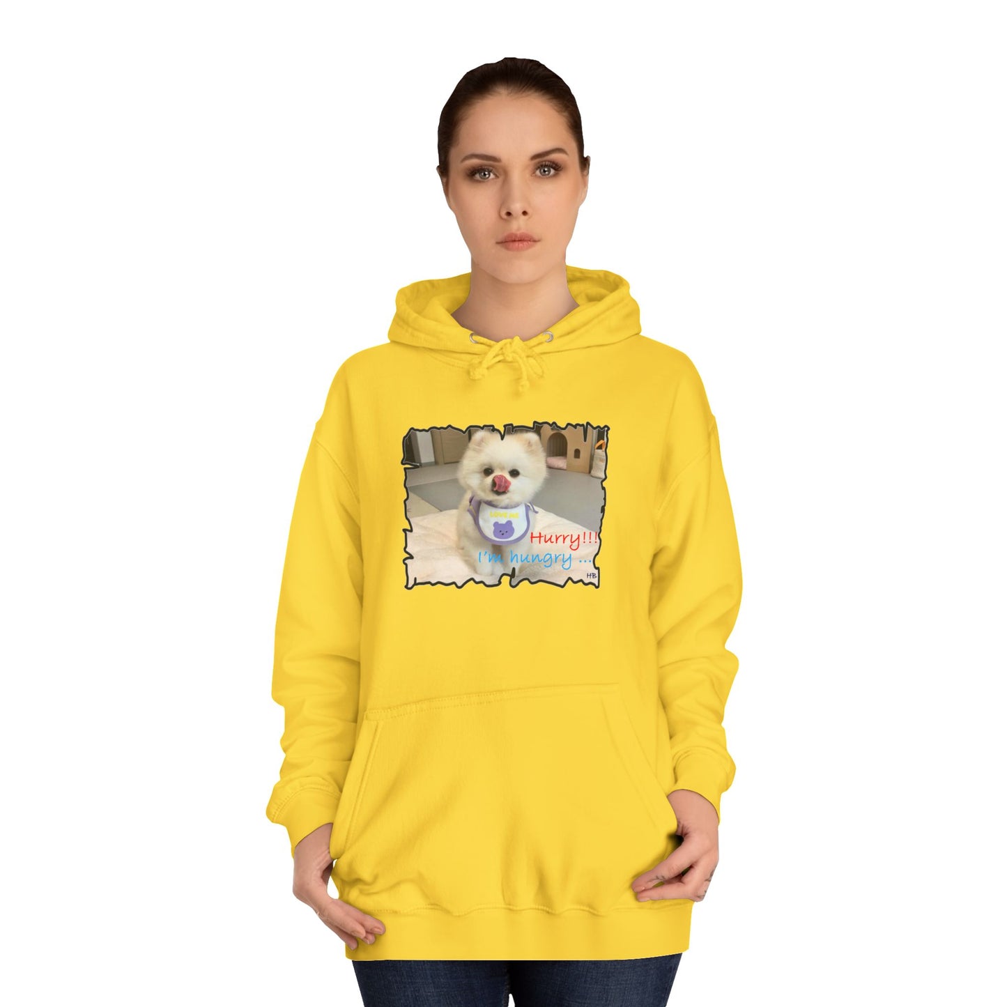 Bichon Maltese "Hurry, I'm hungry!!!" (Hoodie - Cozy and Durable)