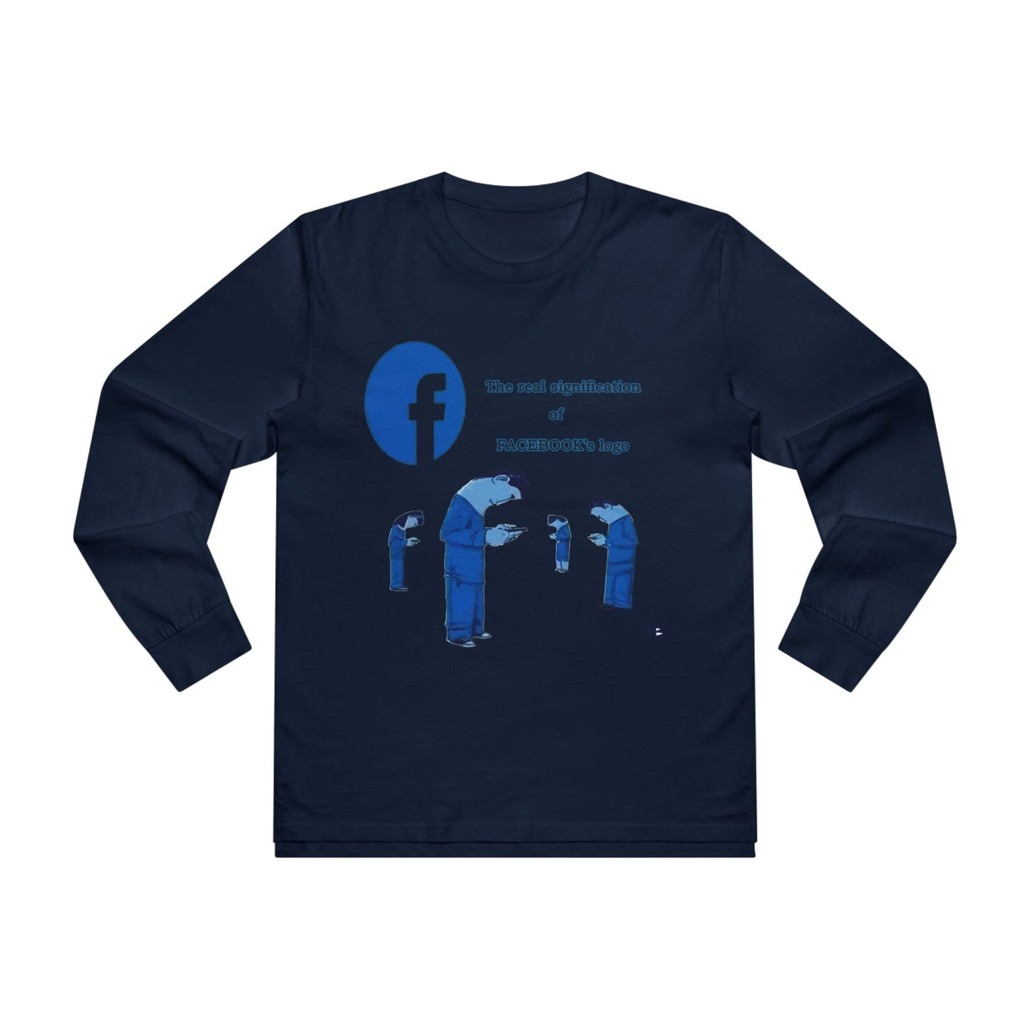 Behind the Logo Unveiling the True Facebook (Men's Base Longsleeve Tee - All-Season Wear)