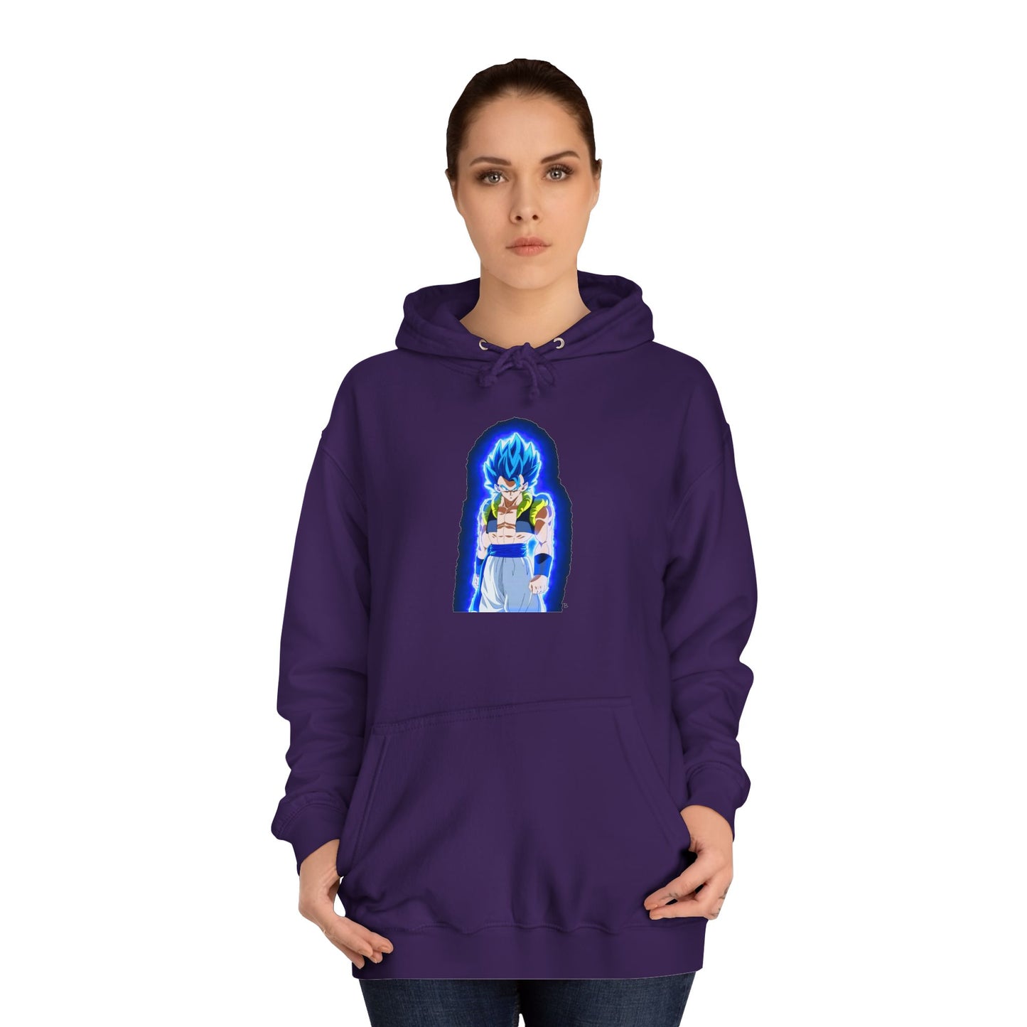 Superhero in Blue in max level (Hoodie - Cozy and Durable)