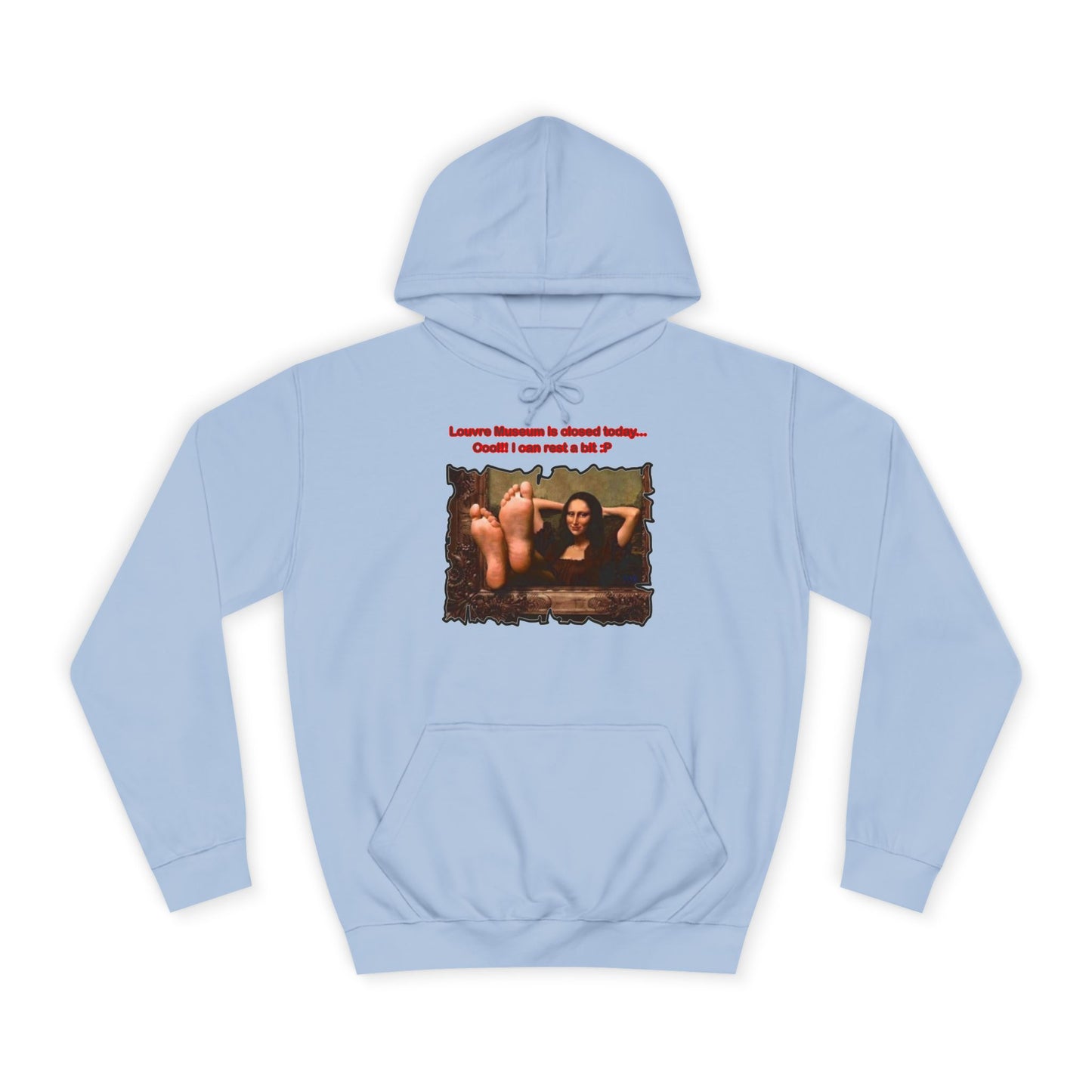 Get Yours Now -- Mischievous Playful Mona Lisa (Hoodie - Cozy and Durable)