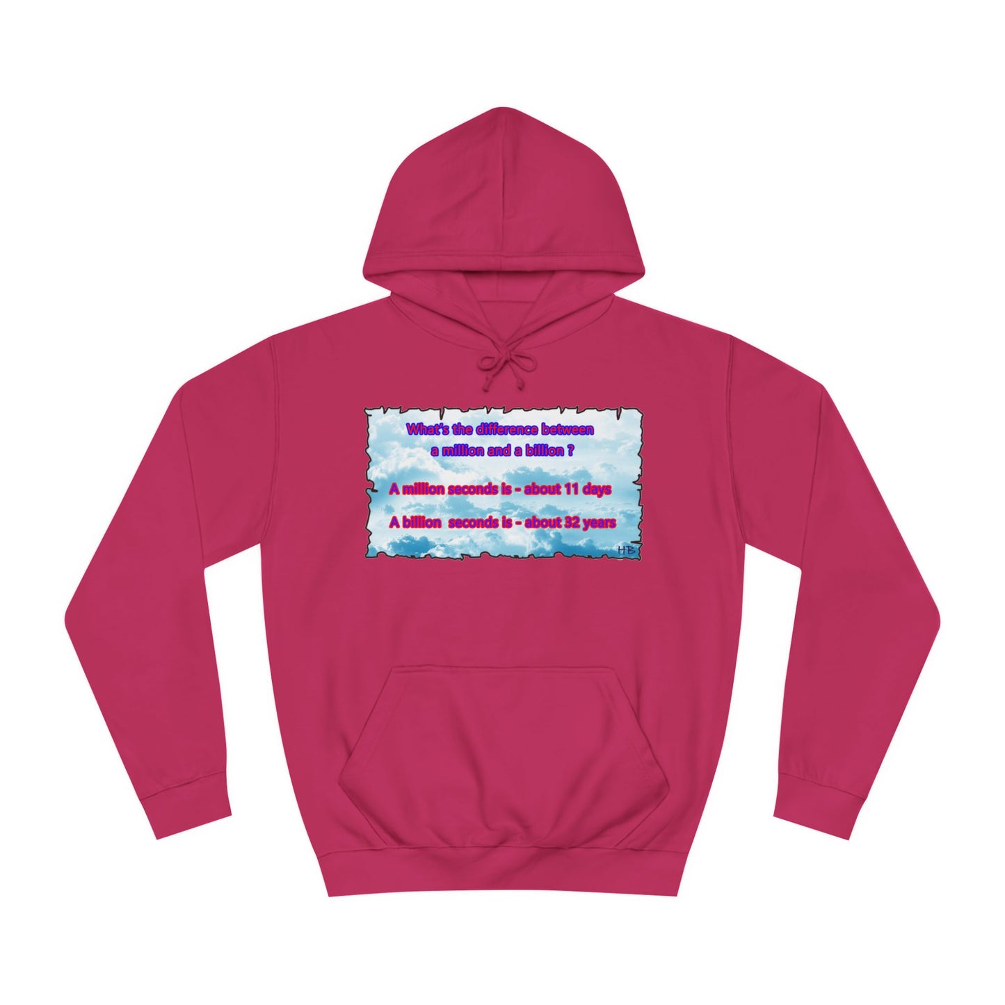 Get Yours Now -- Difference between million and billion calculated in seconds (Hoodie - Cozy and Durable)