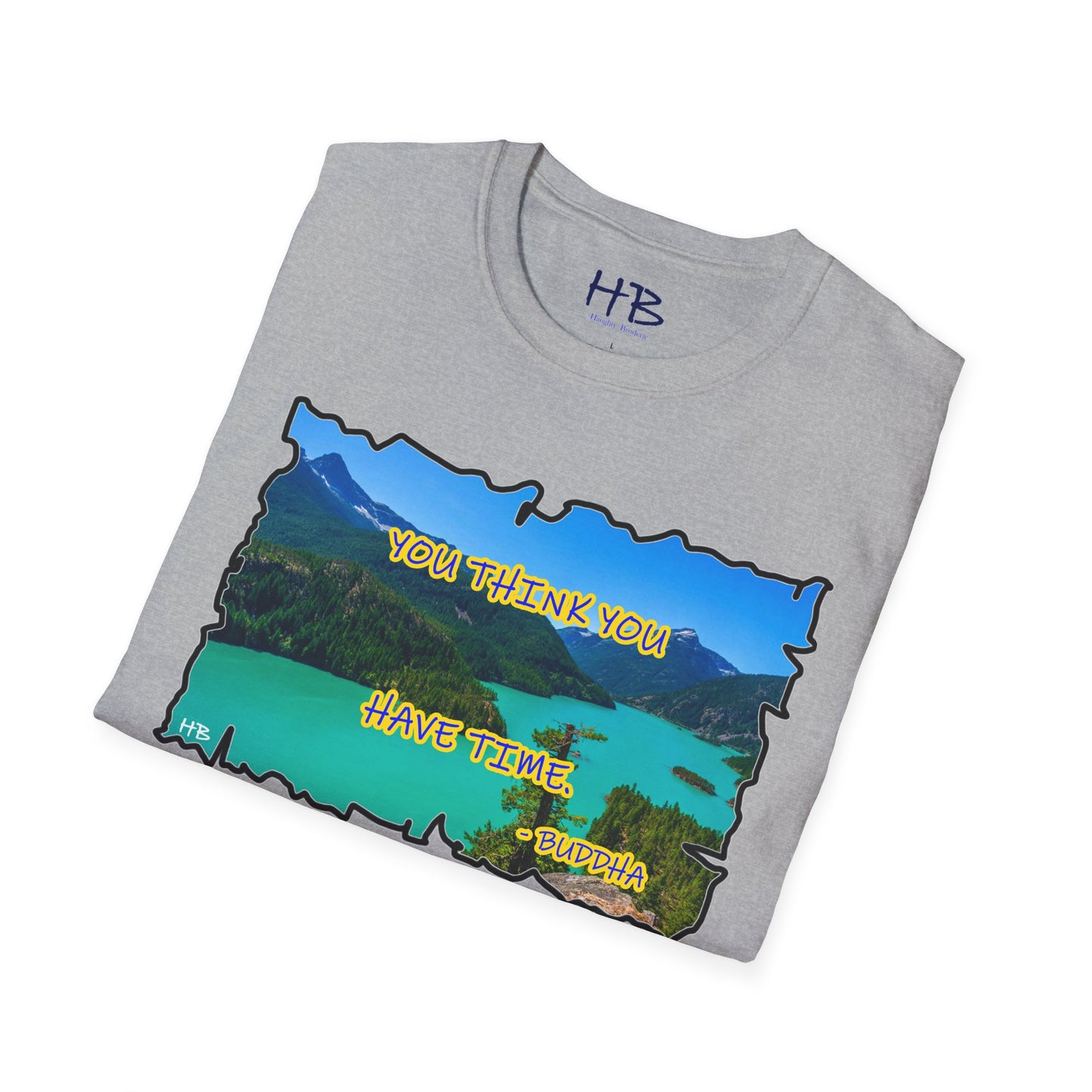 Buddha's Timeless Horizon Harmony; Philosophical Mirage Ethereal Lake Sunset Discourse 10